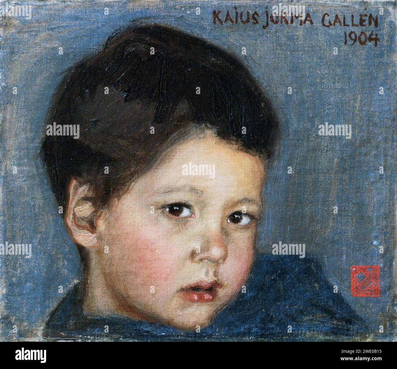 Akseli Gallen-Kallela - Portrait of Kaius Jorma Gallén Stock Photo - Alamy