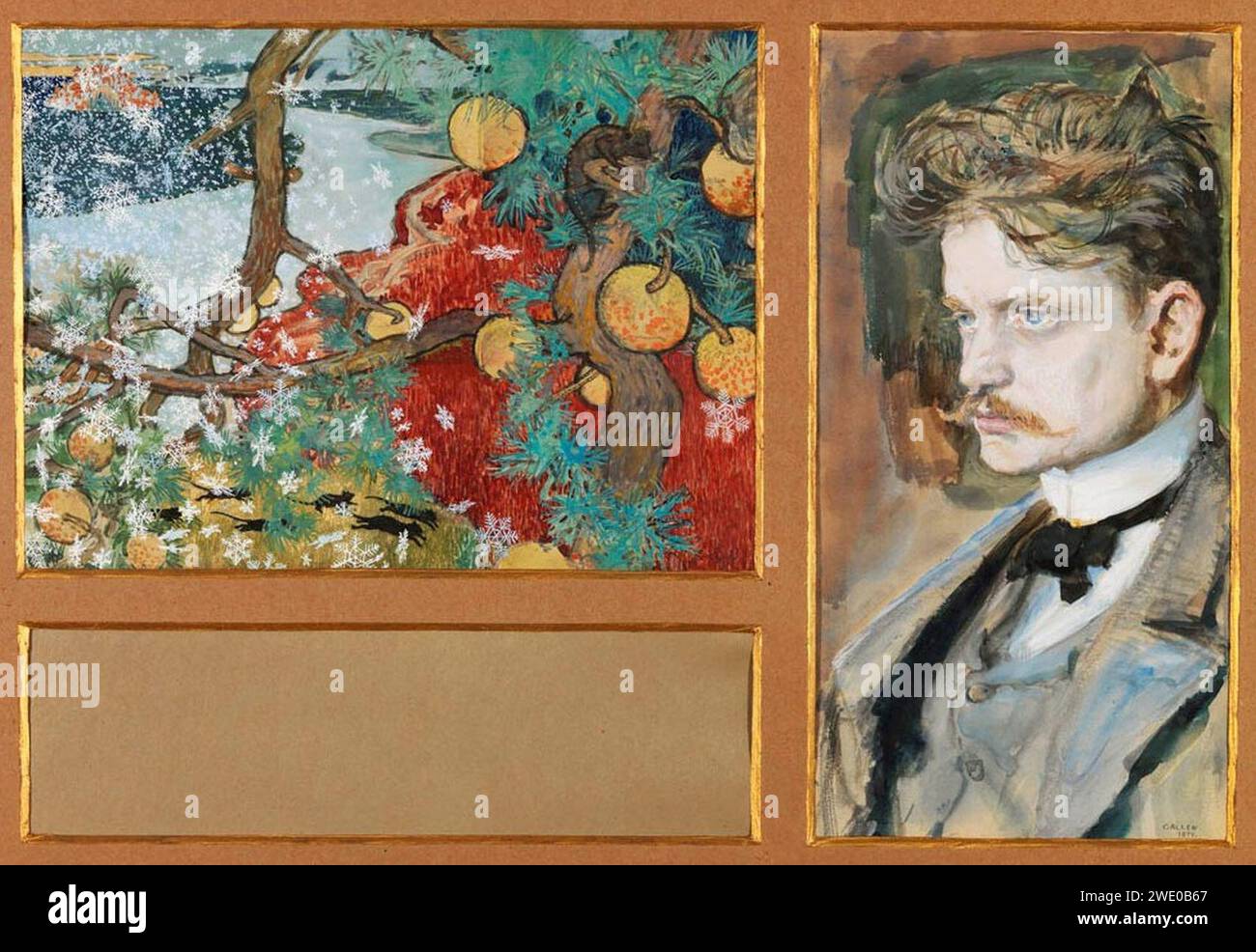 Akseli Gallen-Kallela - Sibelius as the Composer of En saga Stock Photo ...