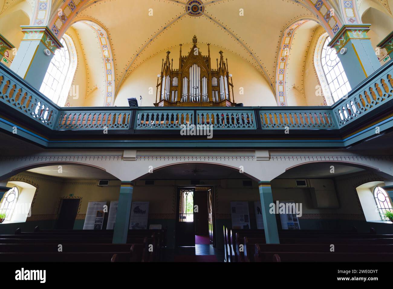 A church located in Murska Sobota. Stock Photo