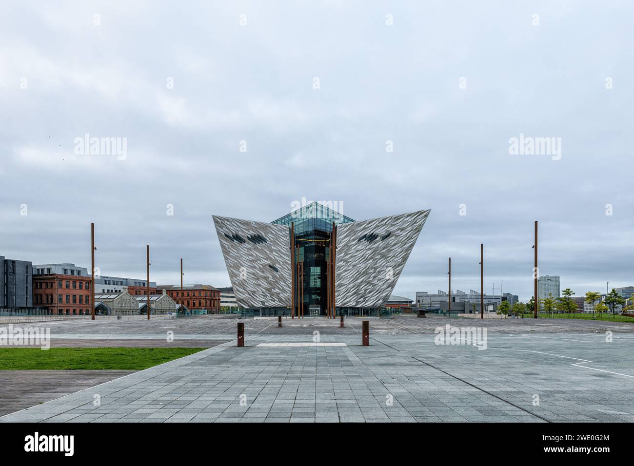 The modern Titanic Museum at Titanic Quarter, Belfast, Northern Ireland Stock Photo