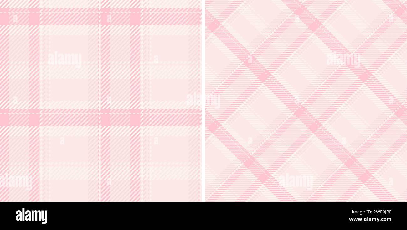 Background check tartan of pattern textile fabric with a plaid texture vector seamless. Set in cream colours. Striped shirt outfit ideas. Stock Vector