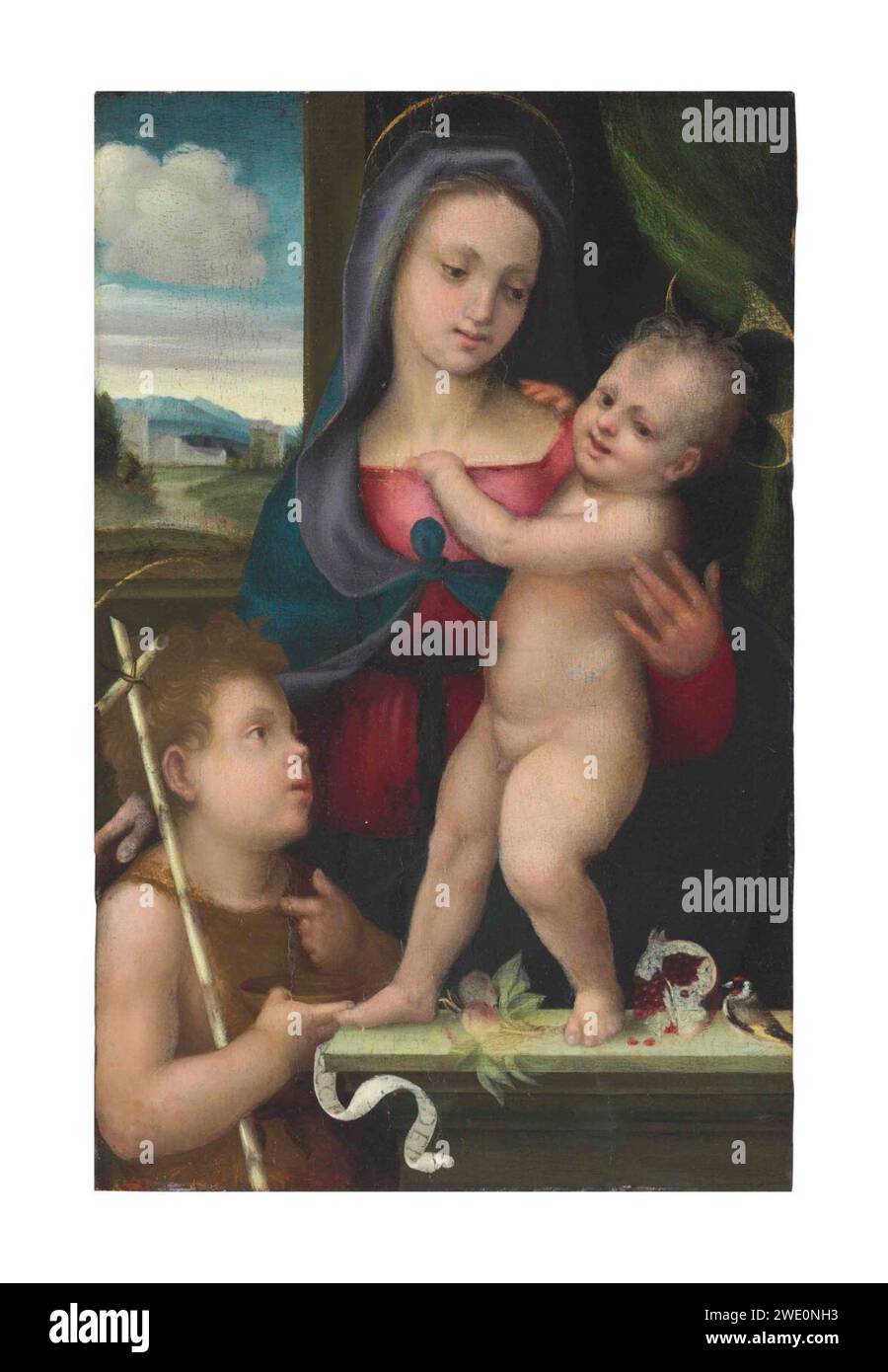 Madonna with child saint john the baptist Cut Out Stock Images ...