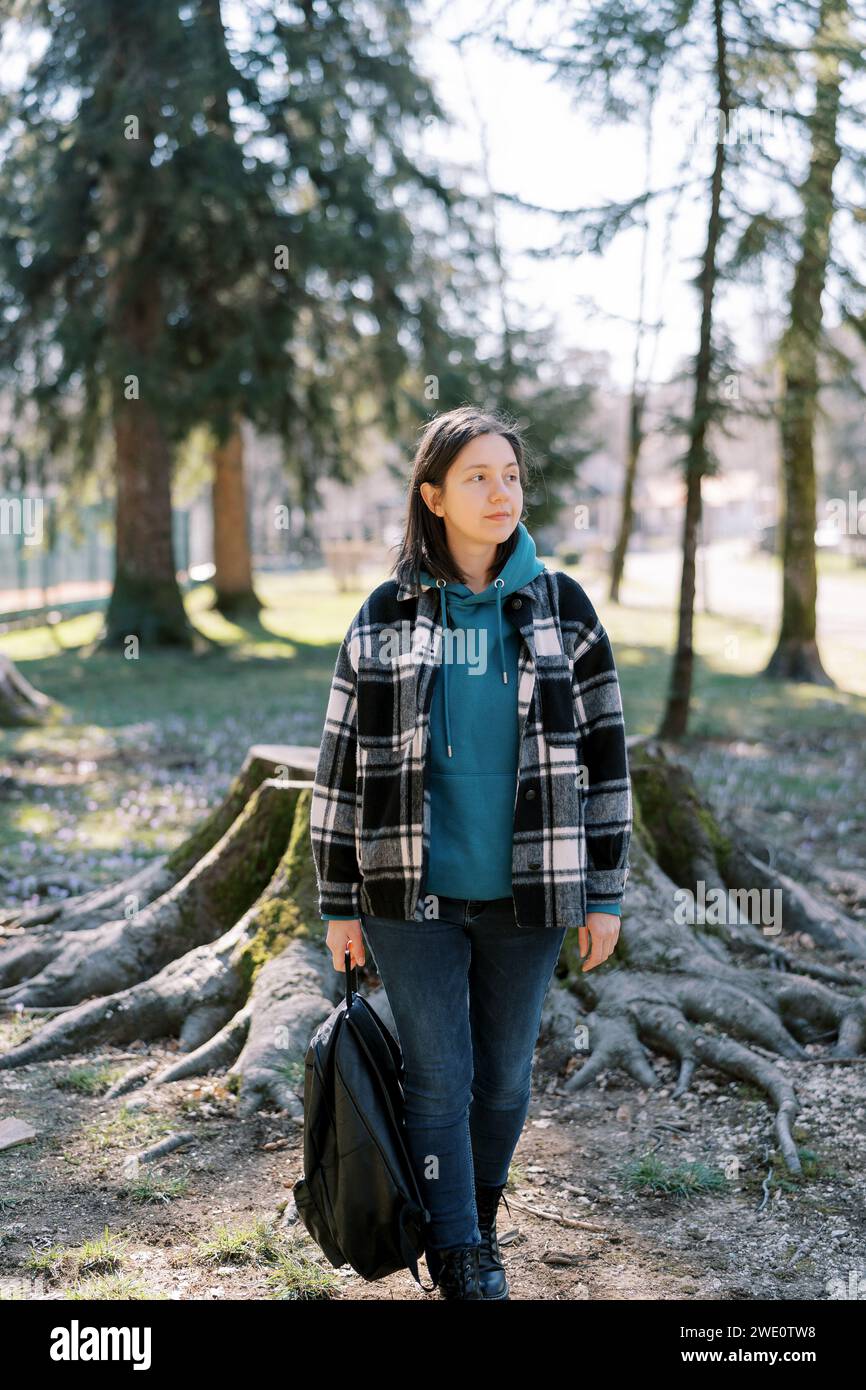 Lady walks hand hi-res stock photography and images - Alamy