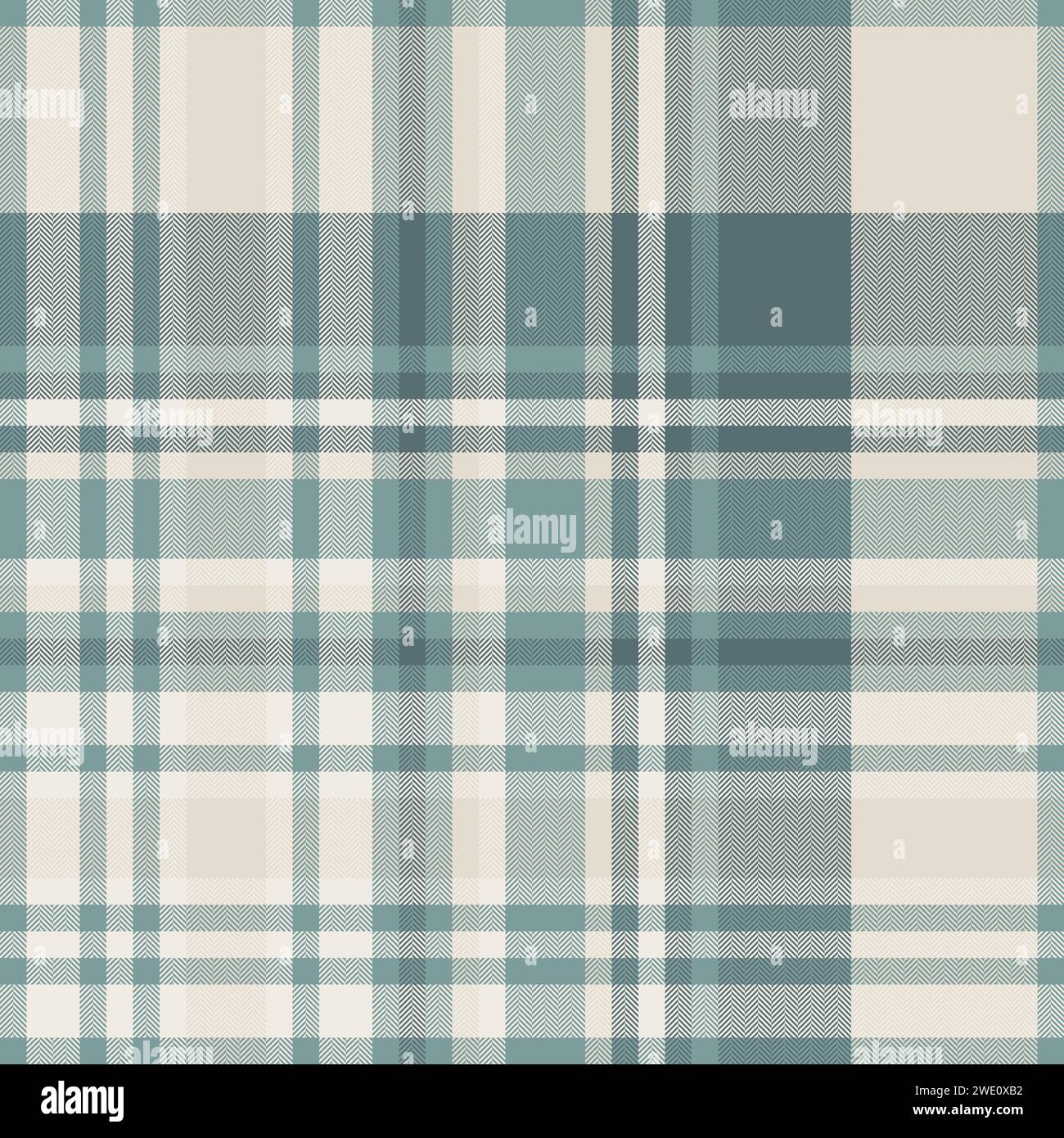 Hunter textile seamless background, outfit plaid vector texture. Perfect pattern fabric tartan check in pastel and light colors. Stock Vector