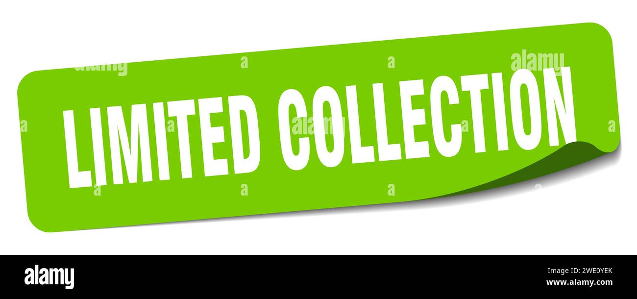 limited collection sticker. limited collection rectangular label ...