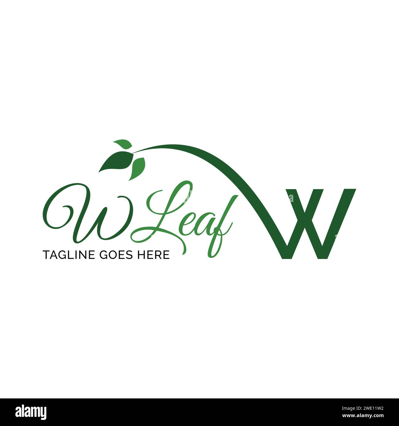 Letter w leaf hi-res stock photography and images - Alamy