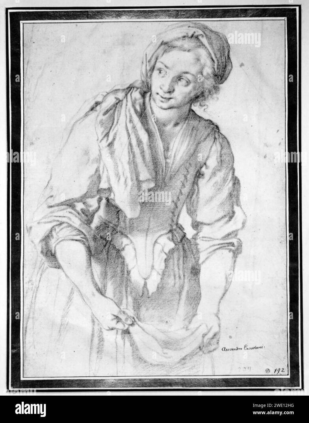 Alessandro Casolani Female servant Stock Photo Alamy