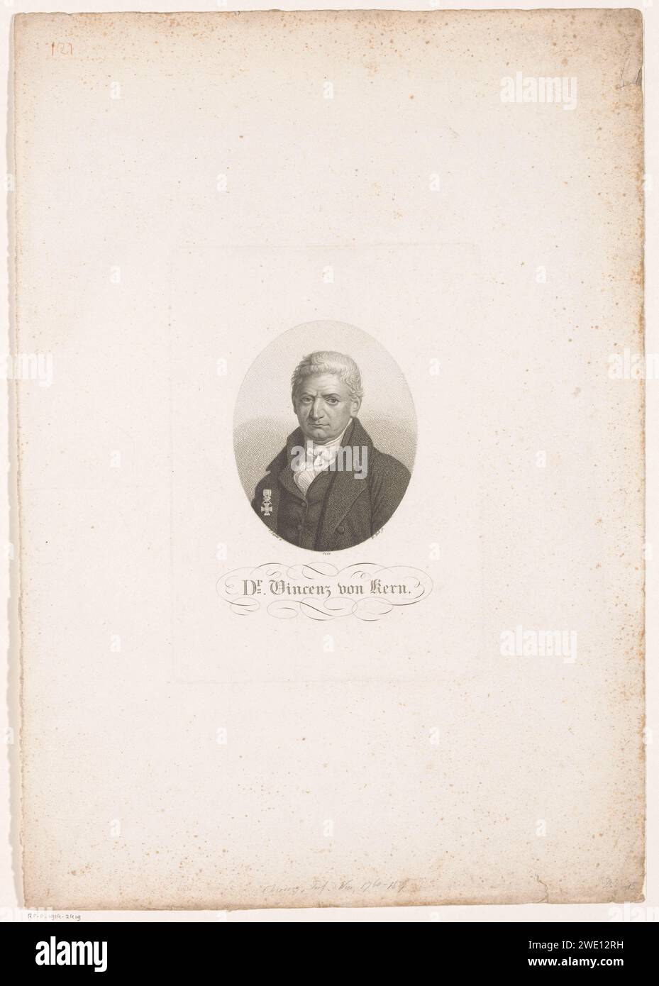 PortraT van Vincenz, Ritter von Kern, Johann Friedrich Bolt, after Karl