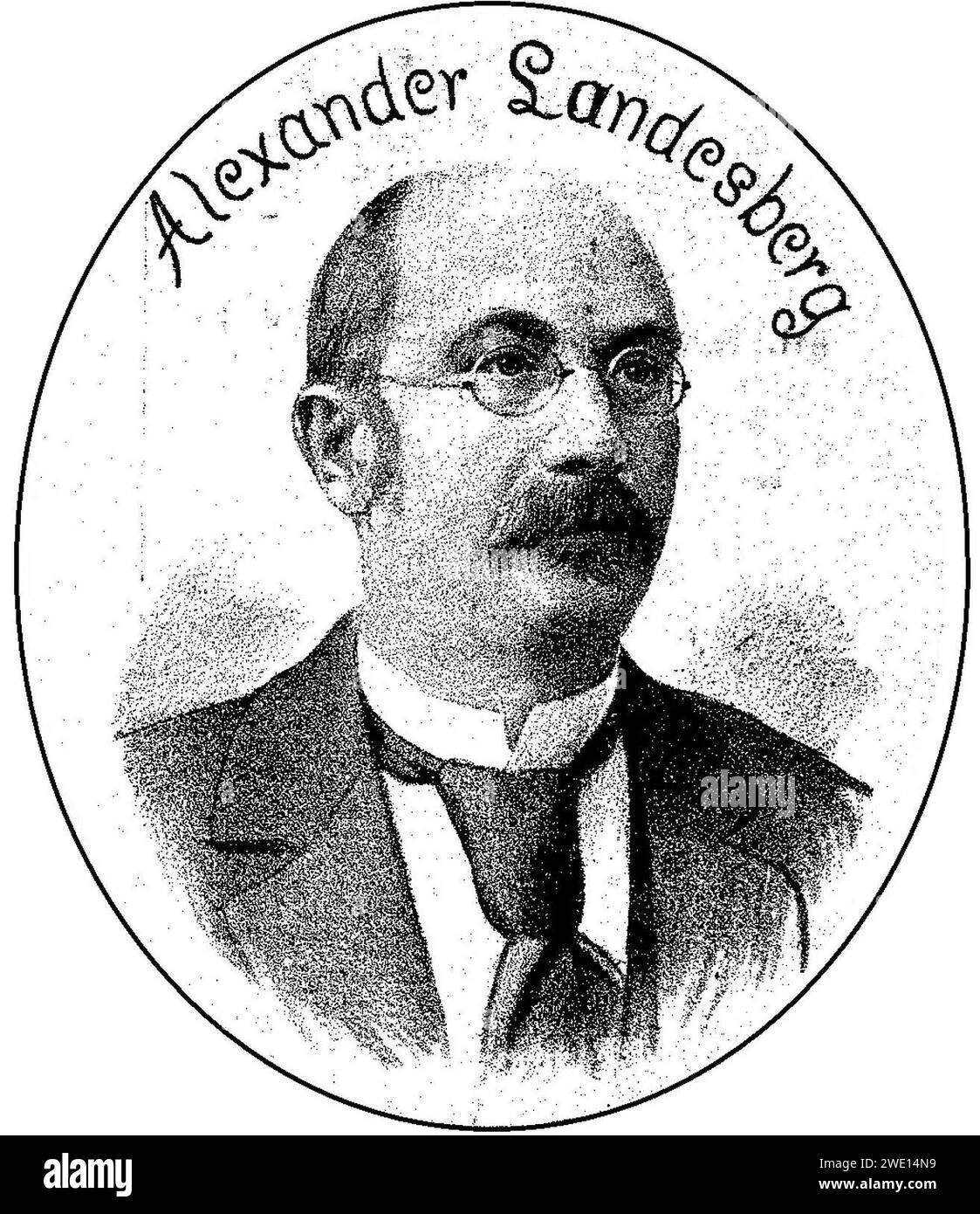 Alexander Landesberg – Unsere einstigen Mitarbeiter (1) 1893 R. Weber (Der Floh). Stock Photo