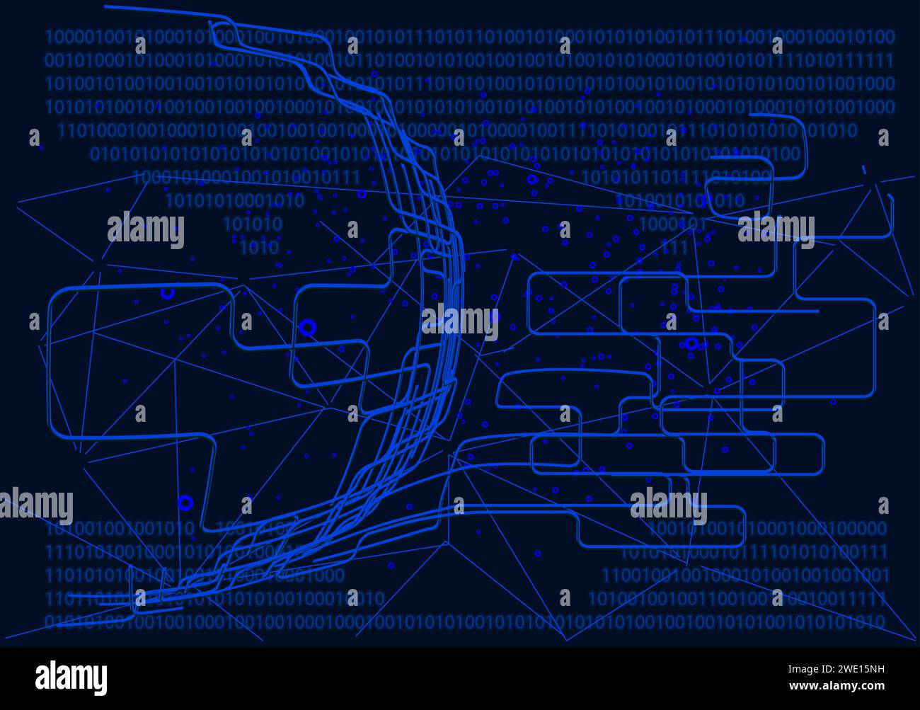 Internet data abstract vector background Stock Vector
