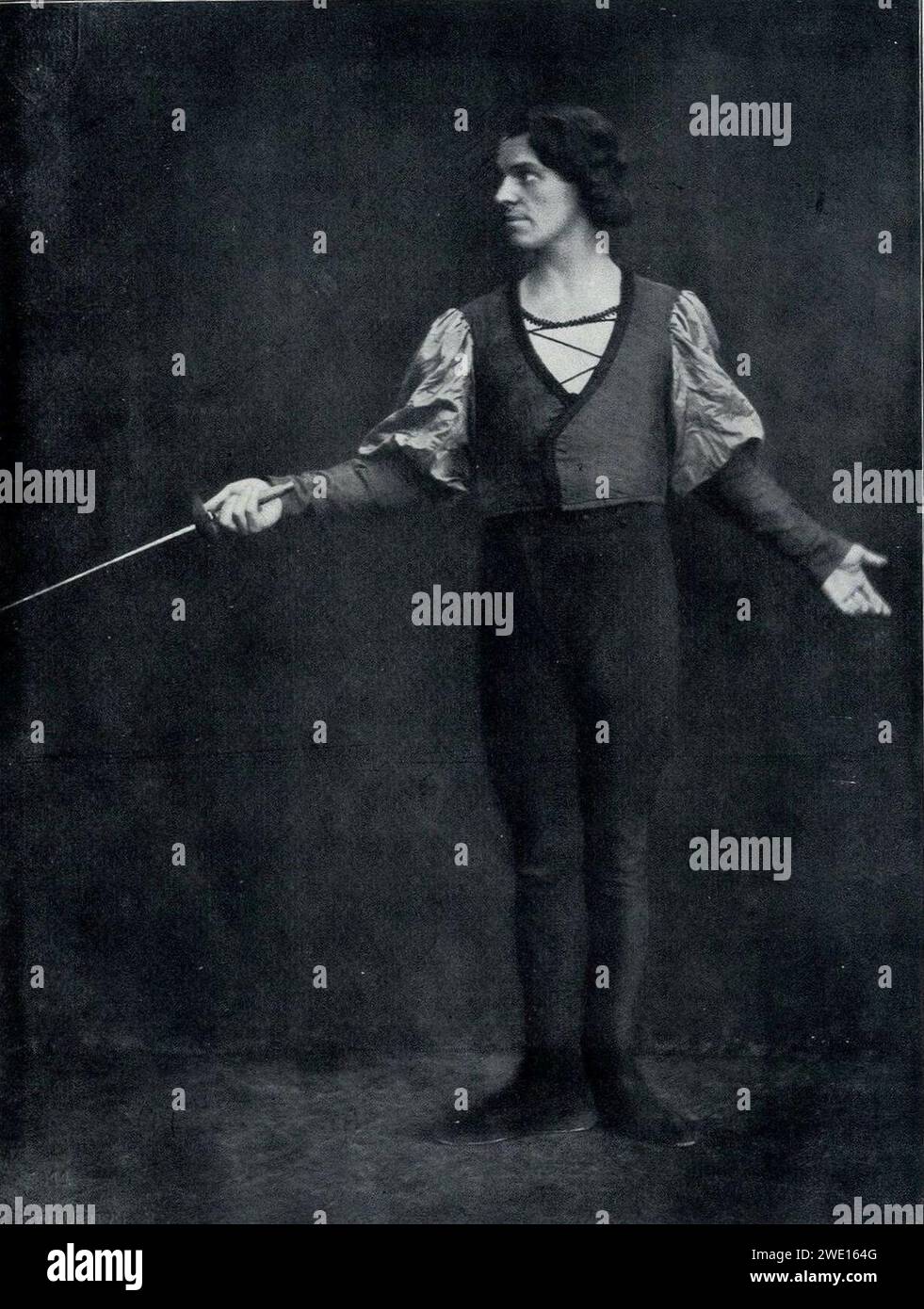 Alexander Moissi als Hamlet, 1912. Stock Photo