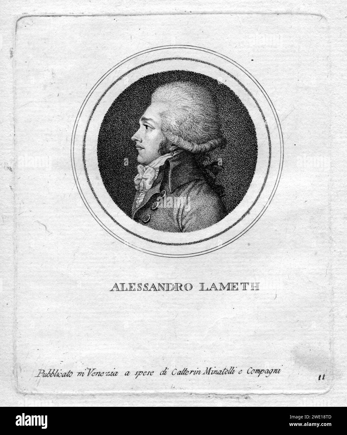 Alexandre de Lameth. Stock Photo