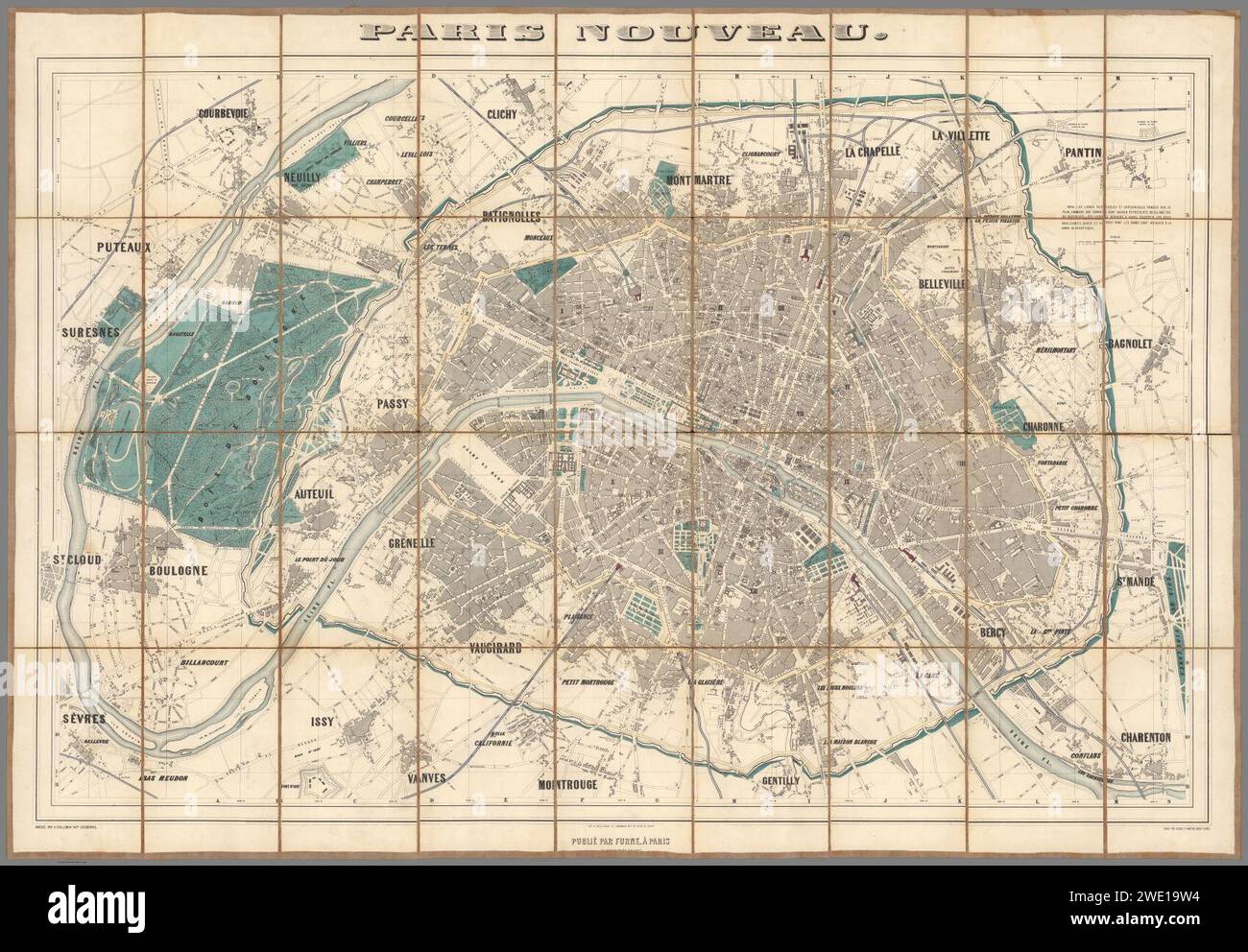 Alexandre Vuillemin, Paris Nouveau. Plan de Paris, 1860 - David Rumsey ...