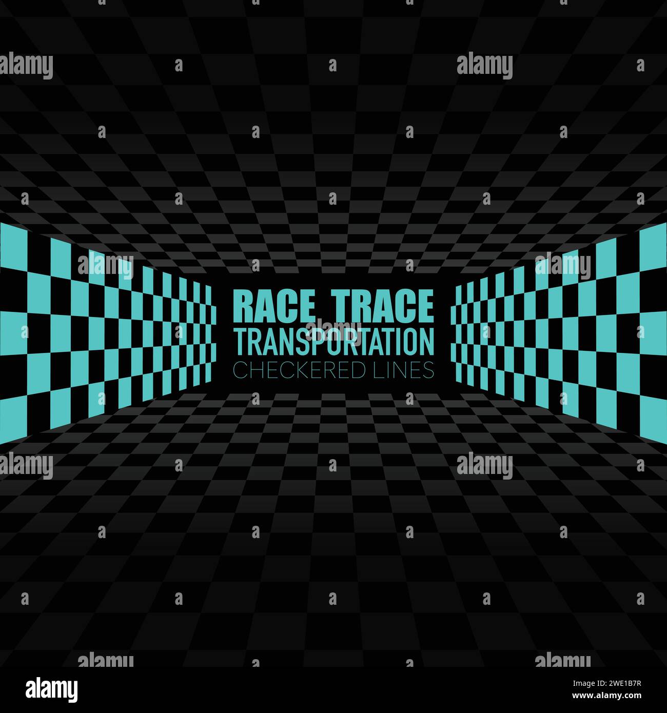 Checkered perspective dark background Stock Vector Image & Art - Alamy