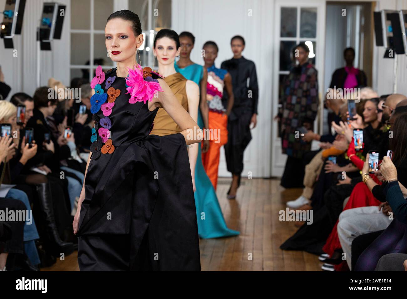 Paris, France. 22nd Jan, 2024. IMANE AYISSI Haute Couture Spring/Summer ...