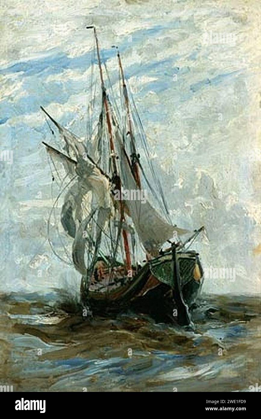 Alexei Bogoliubov - A Turkish Ship. Stock Photo