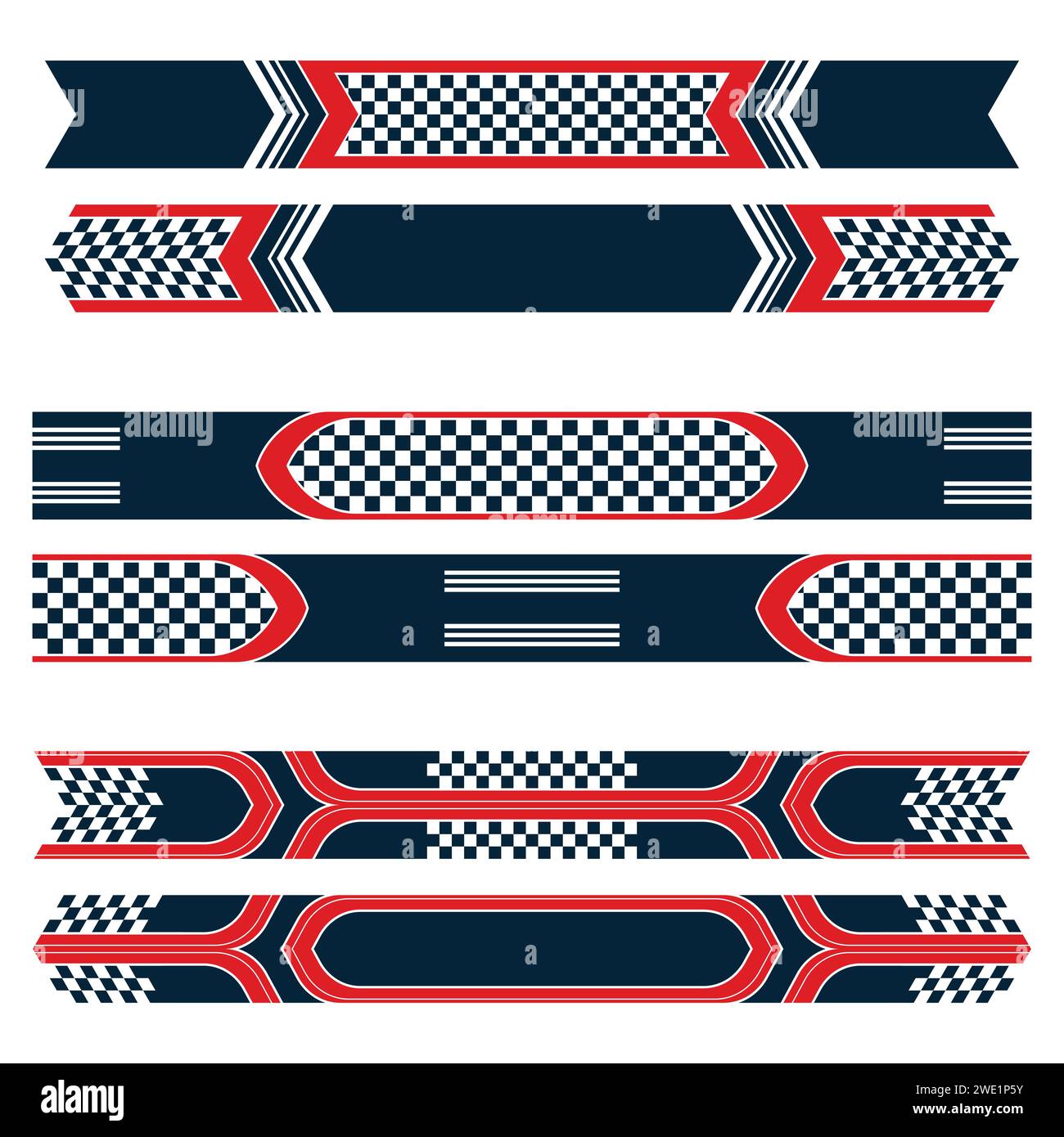 Red and blue sport car big decal lines Stock Vector Image & Art Alamy