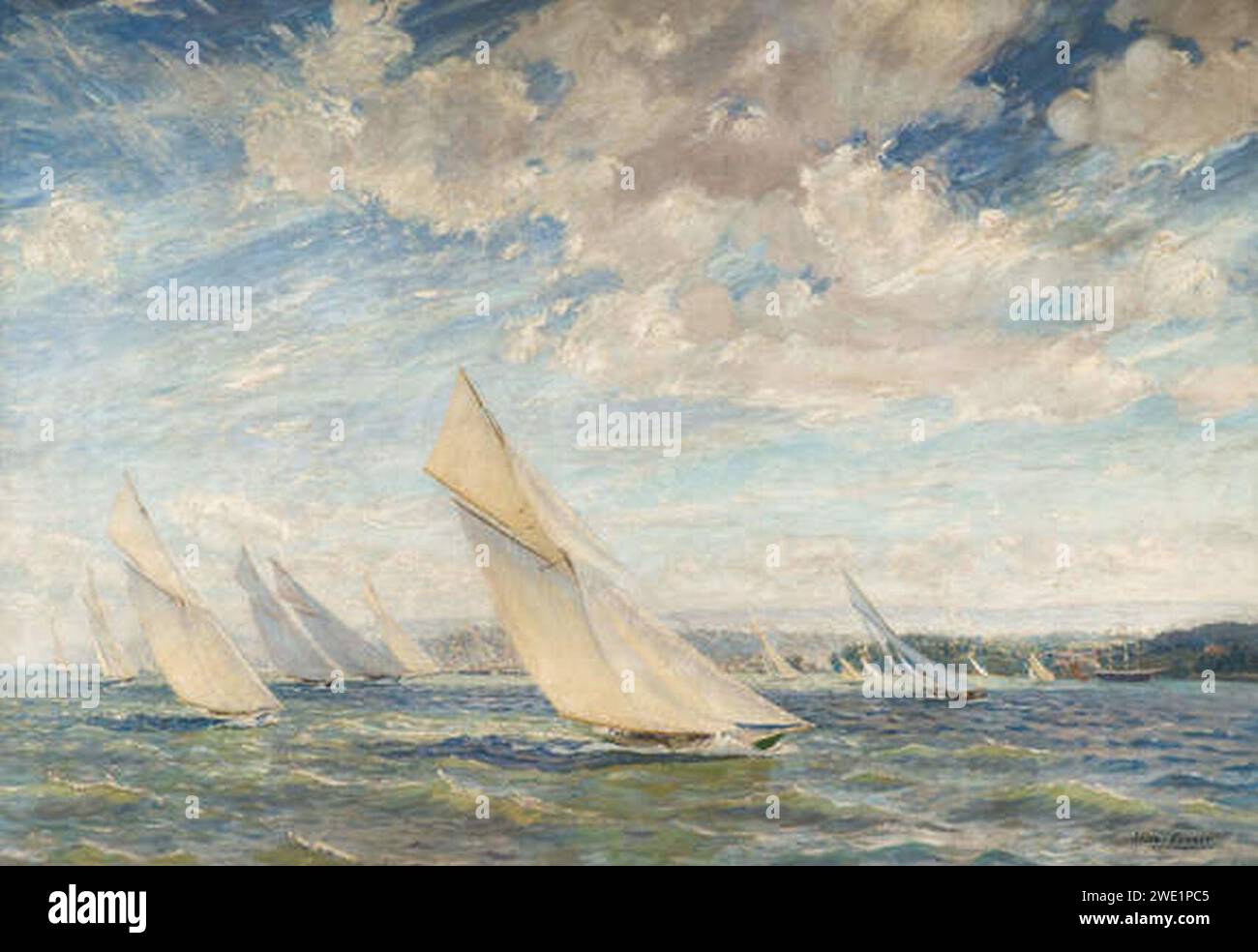 Vintage yacht racing solent hi-res stock photography and images - Alamy