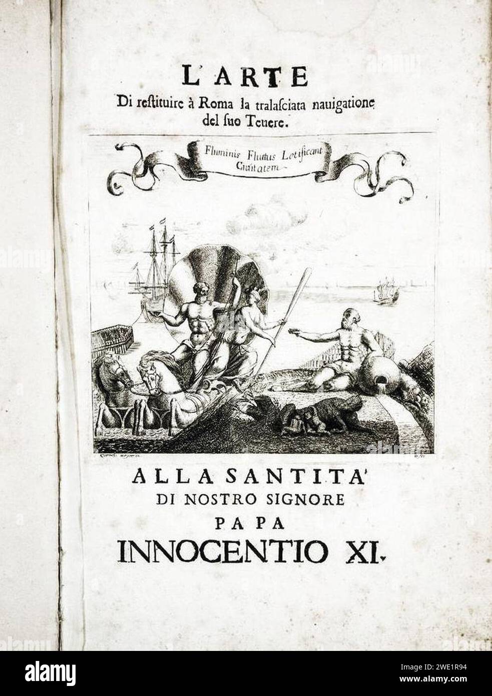 Alla Santità di N.S. Papa Innocentio XI. Beatissimo Padre. Stock Photo