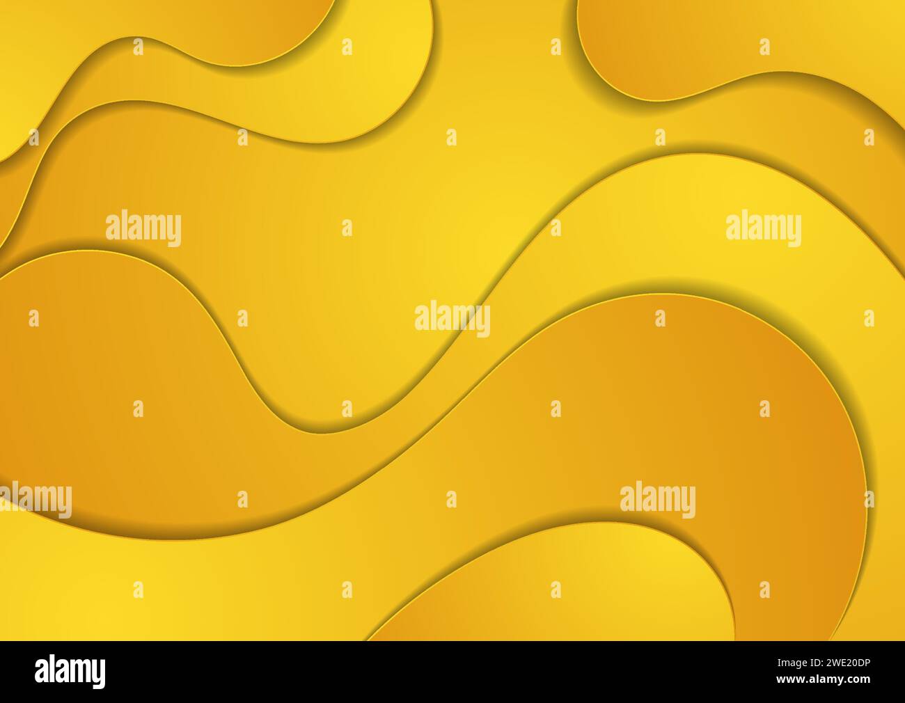 Bright orange paper waves abstract corporate background. Vector graphic ...