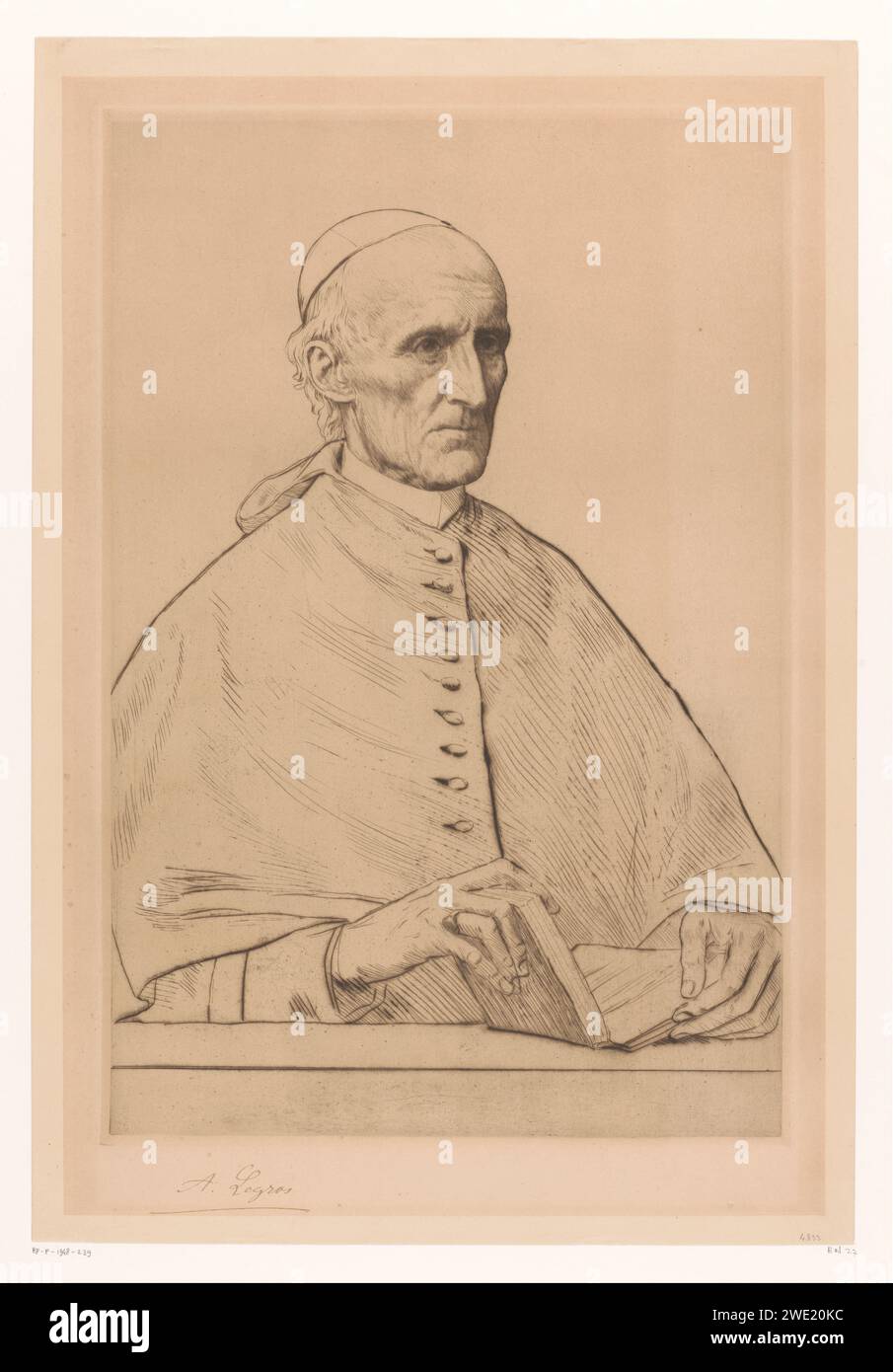 Portrait of Cardinal Henry Eduard Manning Archbishop of Westminster ...