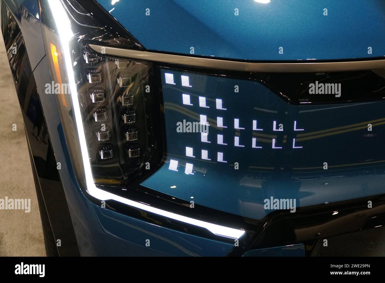 Philadelphia, Pennsylvania, U.S January 14, 2024 Closeup of the