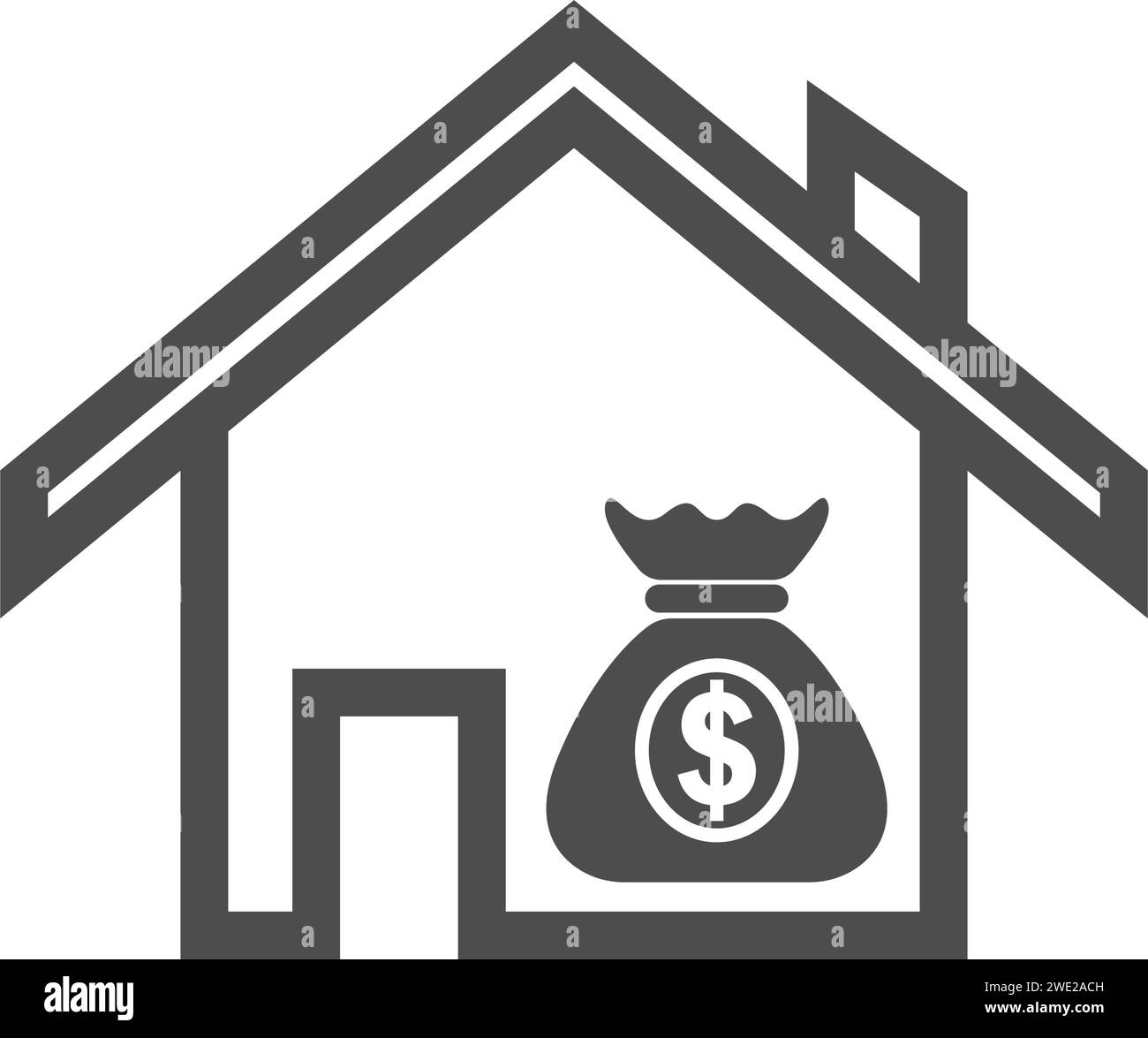 Home loan icon logo design illustration Stock Vector Image & Art - Alamy