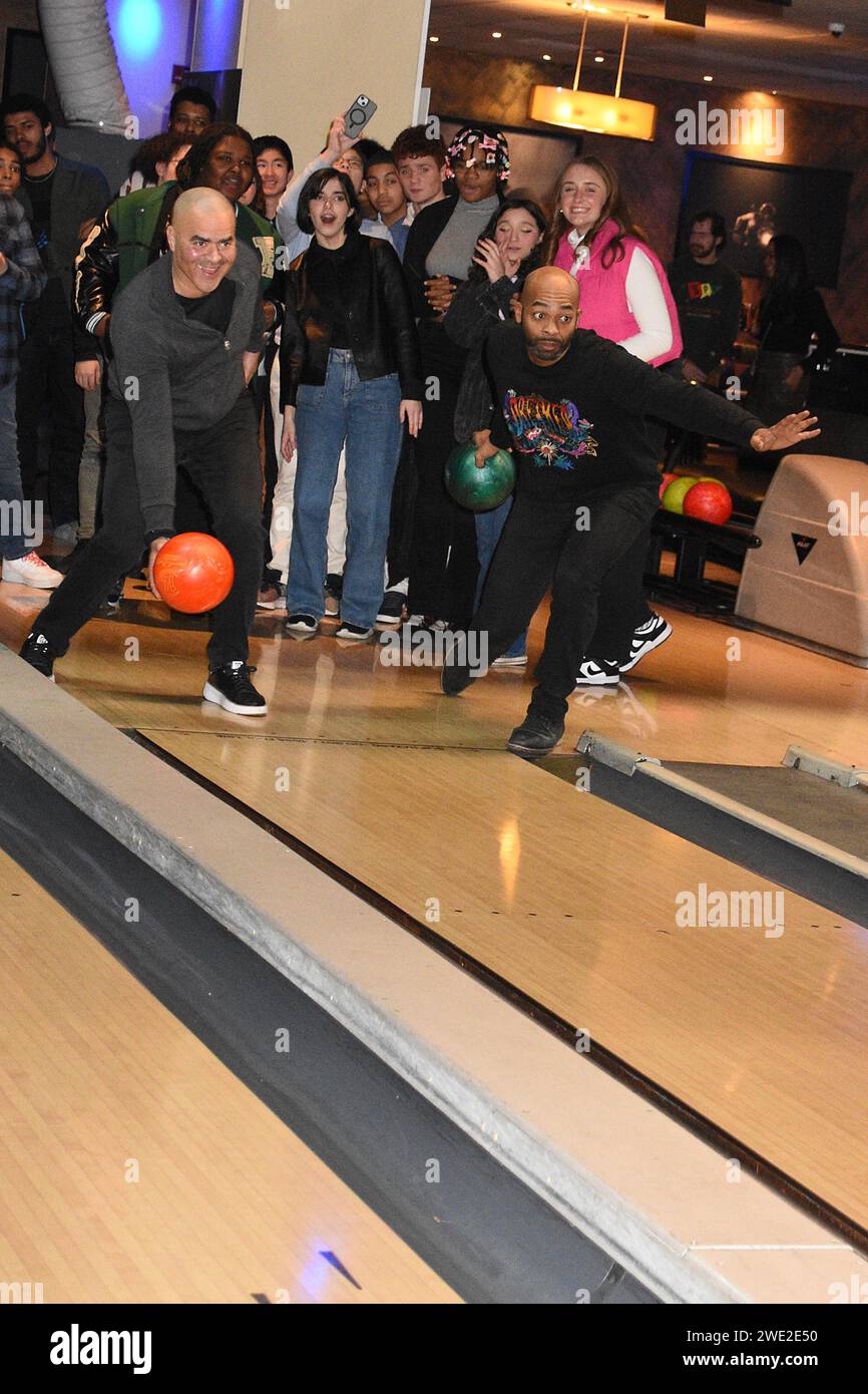 New York, NY, USA. 22nd Jan, 2024. Christopher Jackson and Brandon