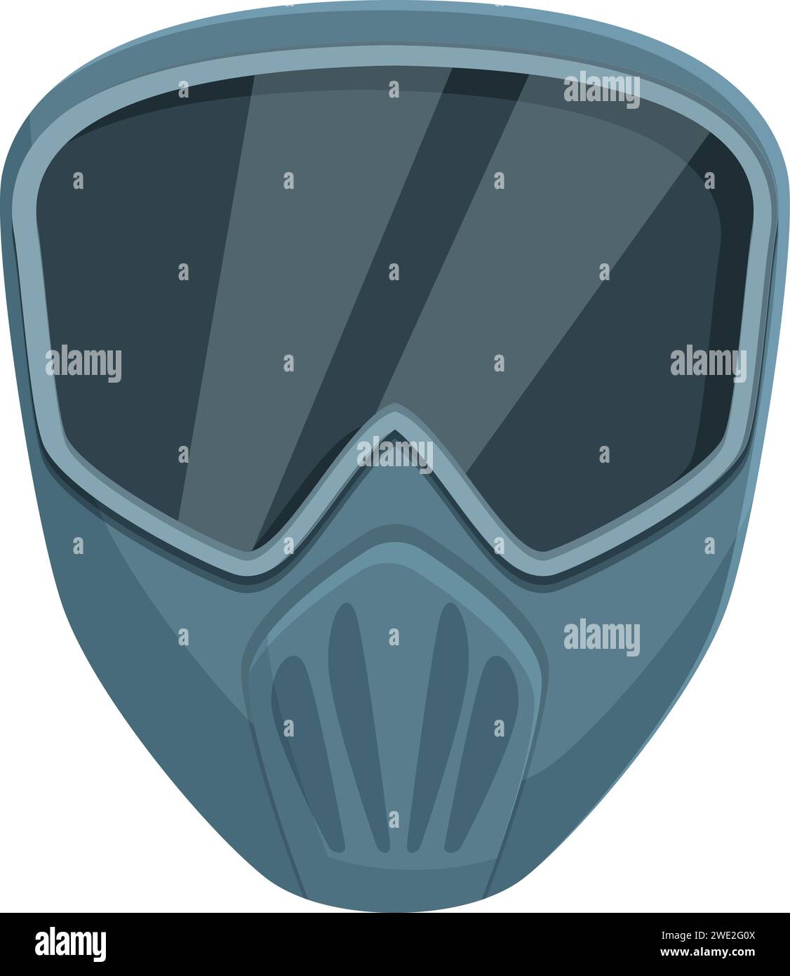 Protection helmet icon cartoon vector. Paintball player. Vest arena ...
