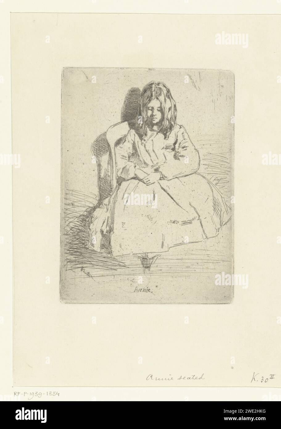 Portret van Annie Harriet Haden, James Abbott McNeill Whistler, 1858