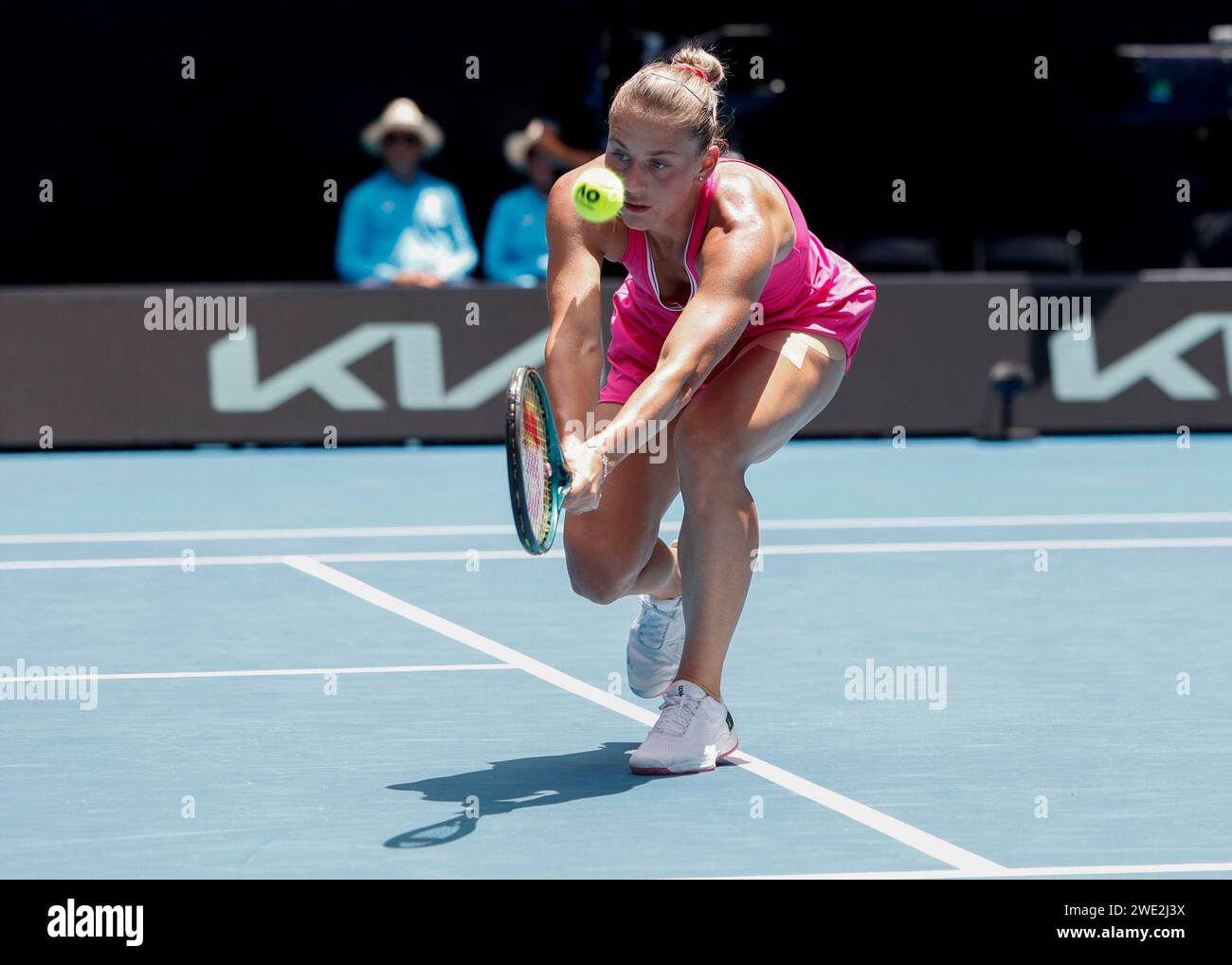 Melbourne, Australia. 23rd.Jan., 2024. Ukrainian tennis player Marta