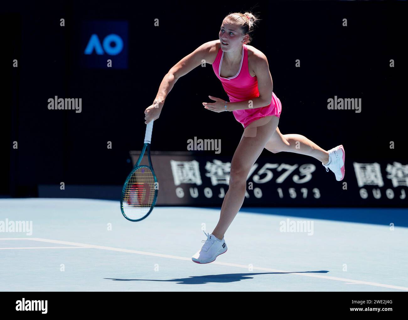 Melbourne, Australia. 23rd.Jan., 2024. Ukrainian tennis player Marta
