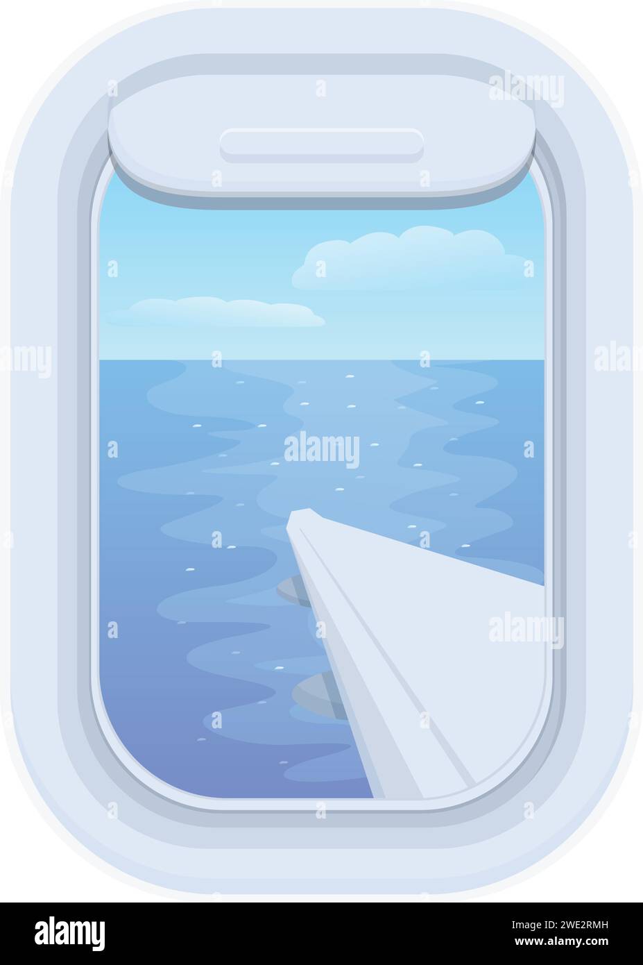 Sea travel air icon cartoon vector. Vacation jet. External fly fun ...