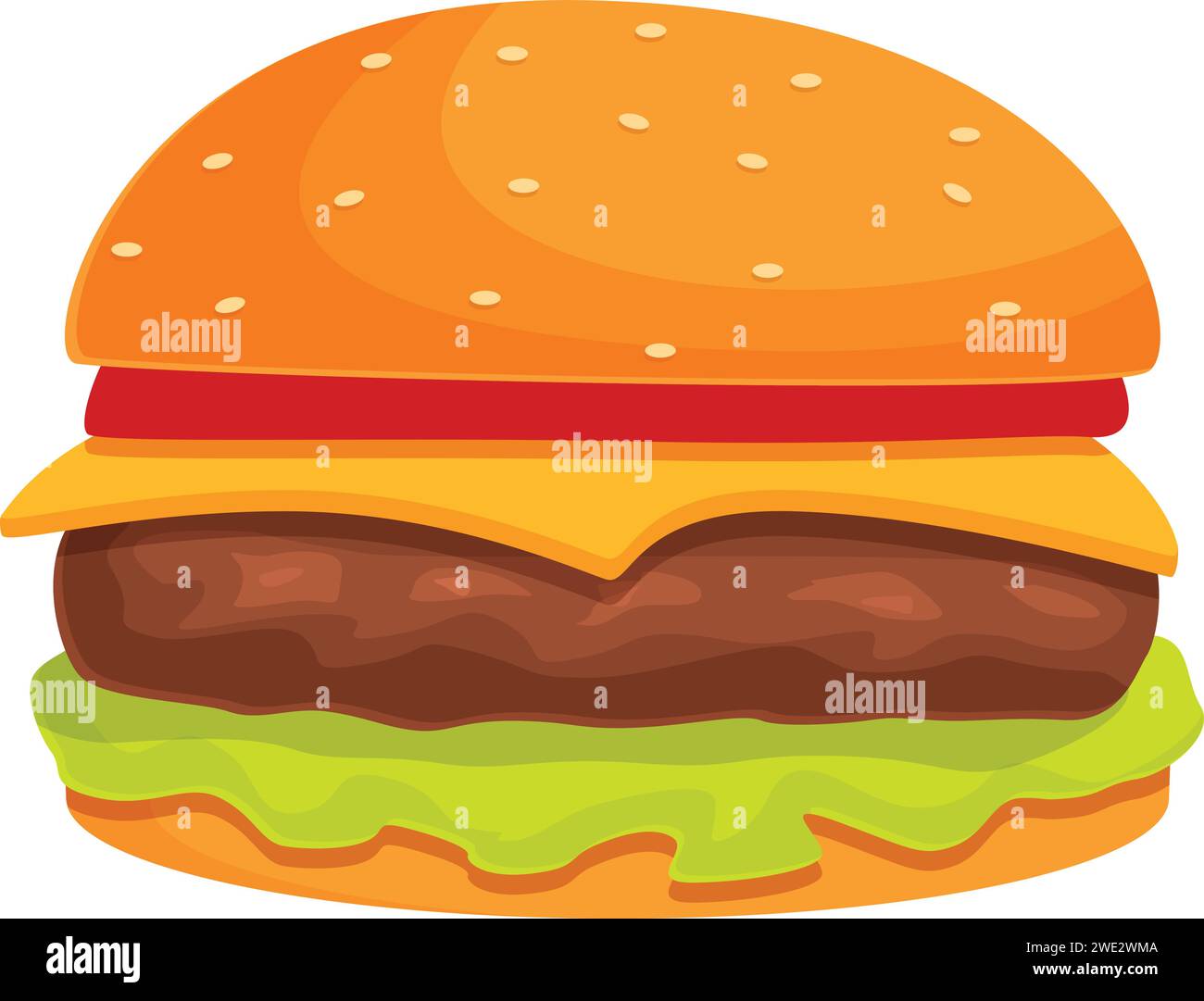 Triple cheeseburger Stock Vector Images - Alamy
