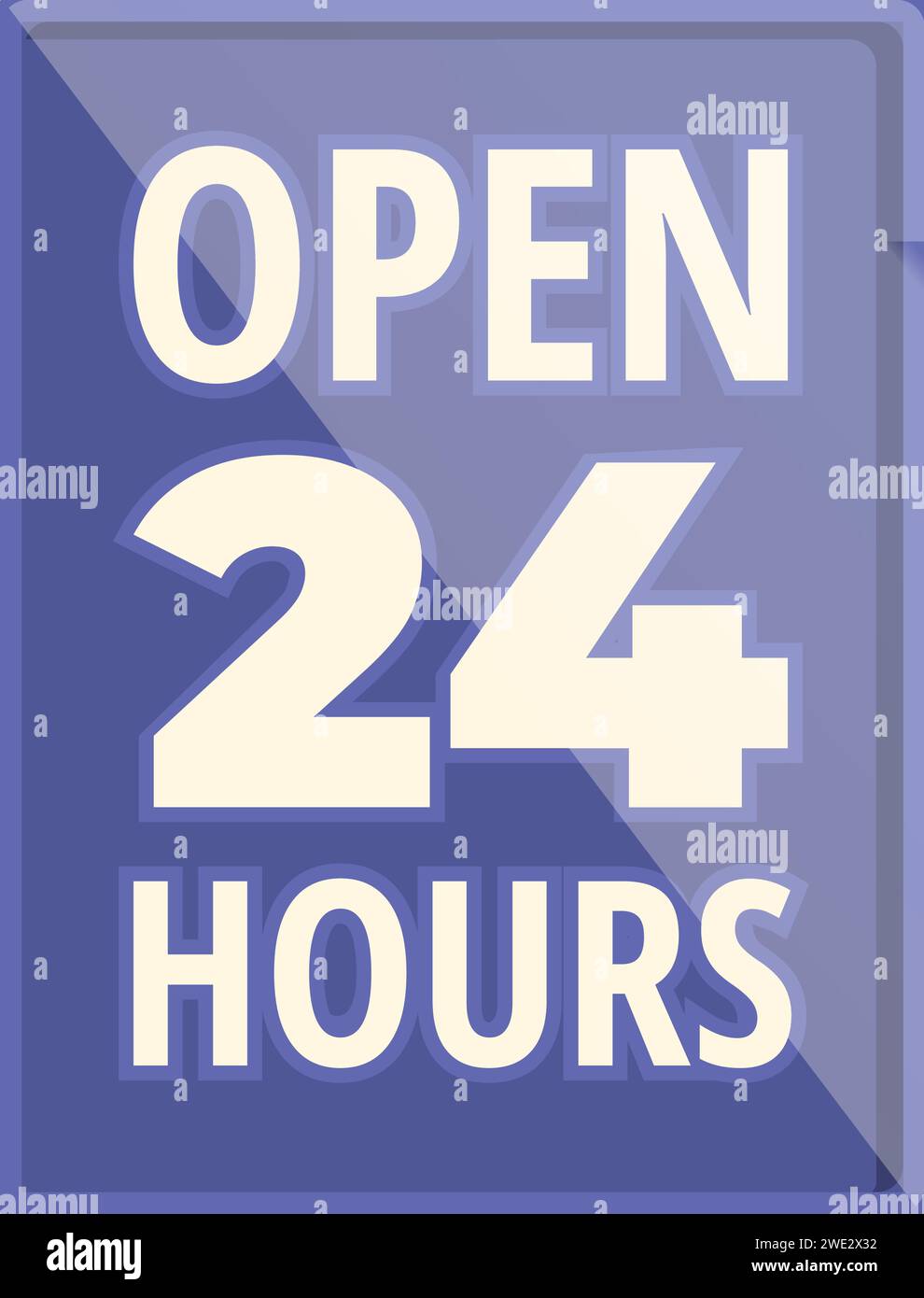 Notice opening hours icon cartoon vector. Notice sticker. Label market ...