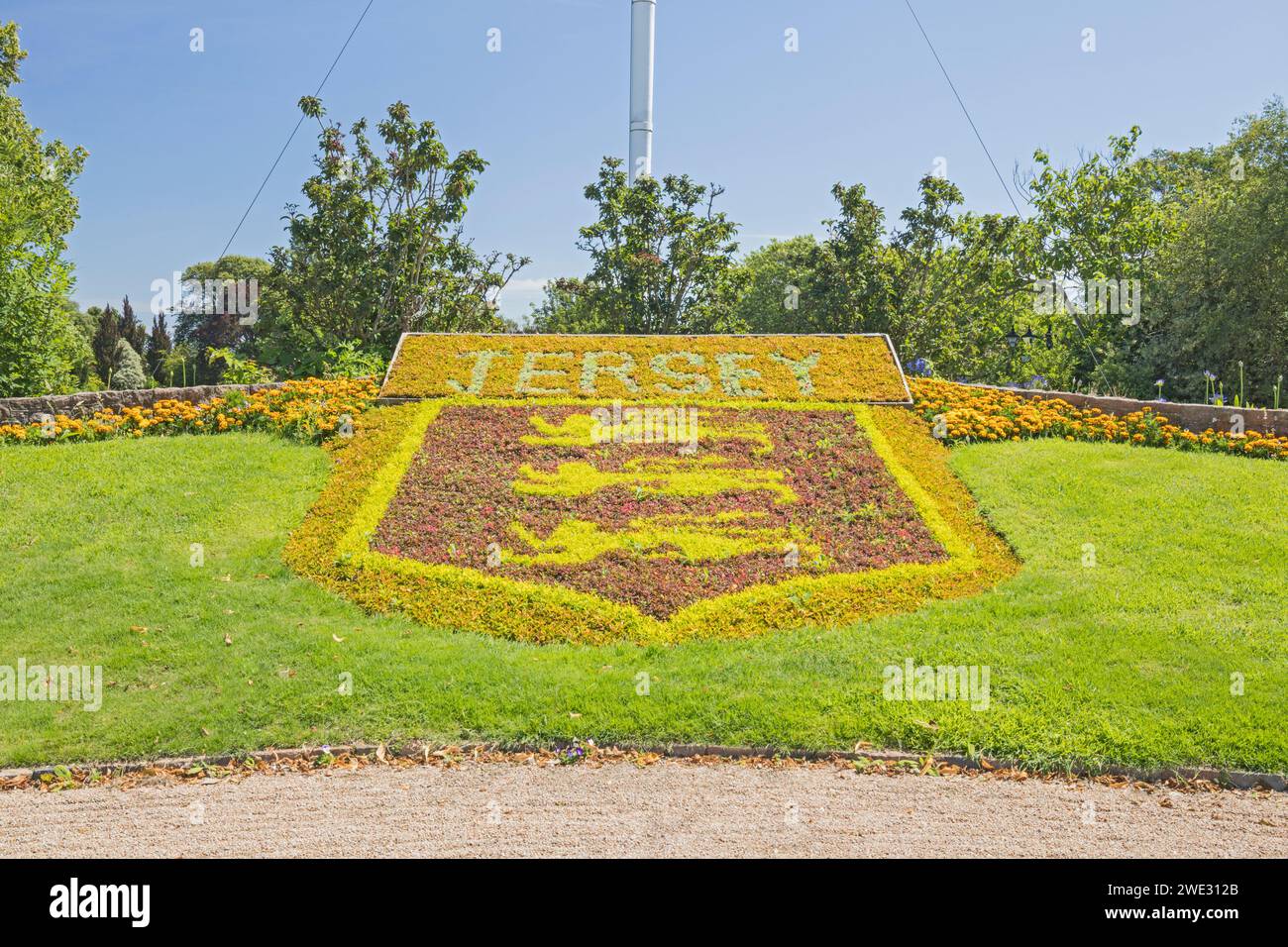 Flower displays, Howard Davis Park, St Helier, Jersey, Channel Islands