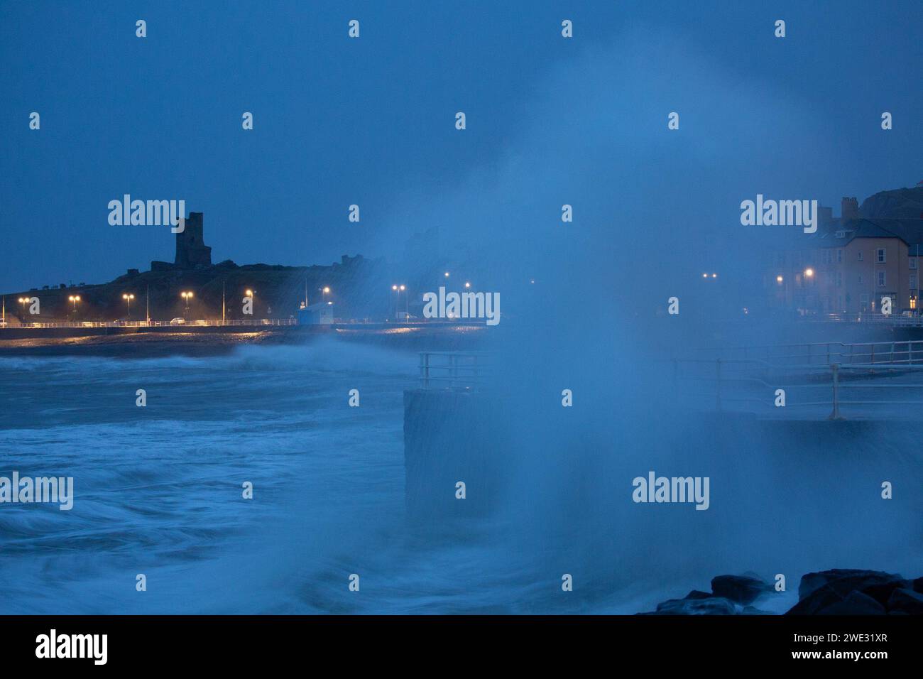 Aberystwyth, Ceredigion, Wales, UK. 23rd January 2024 UK Weather As