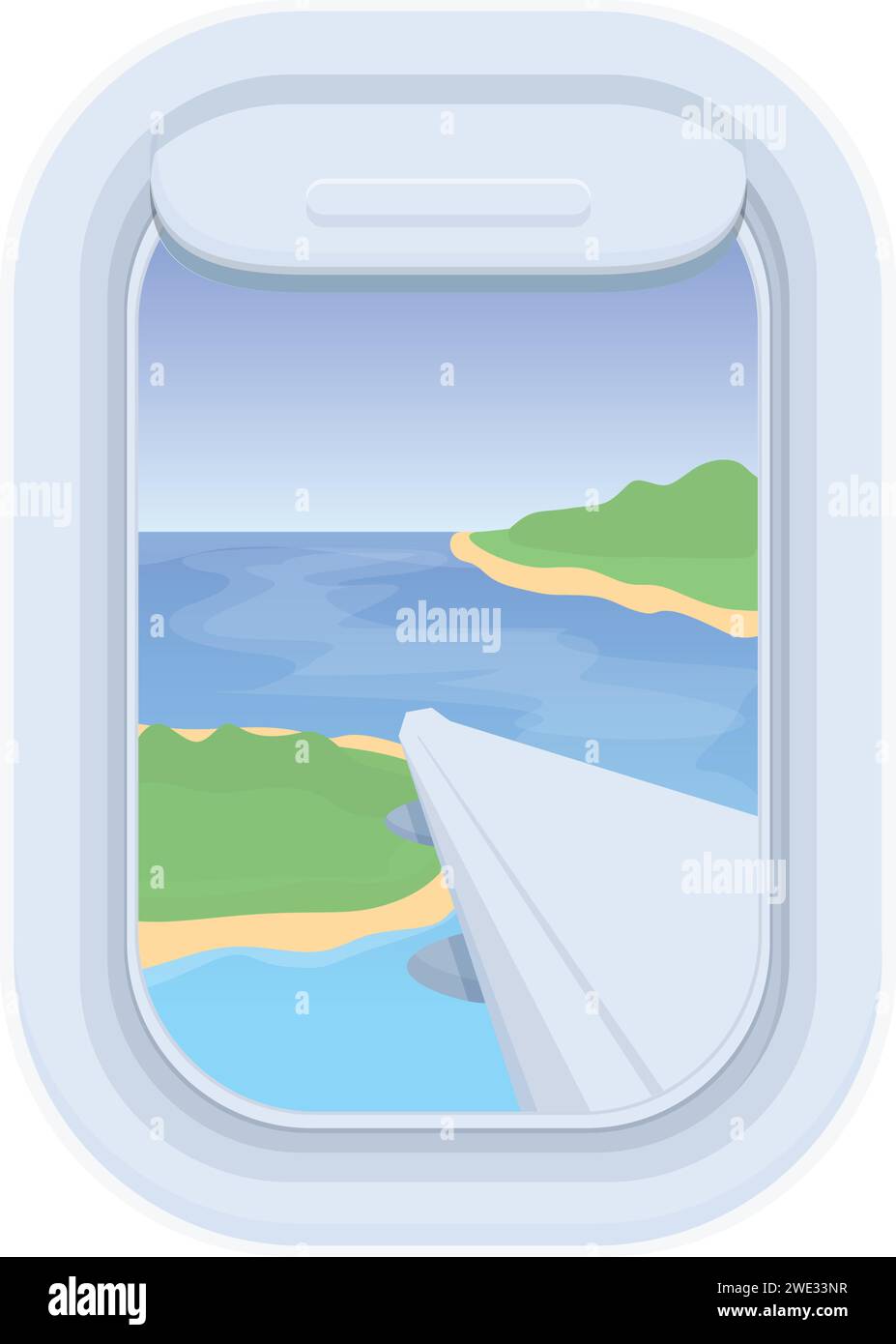 Wing plane jet vacation icon cartoon vector. Clouds discover. Travel