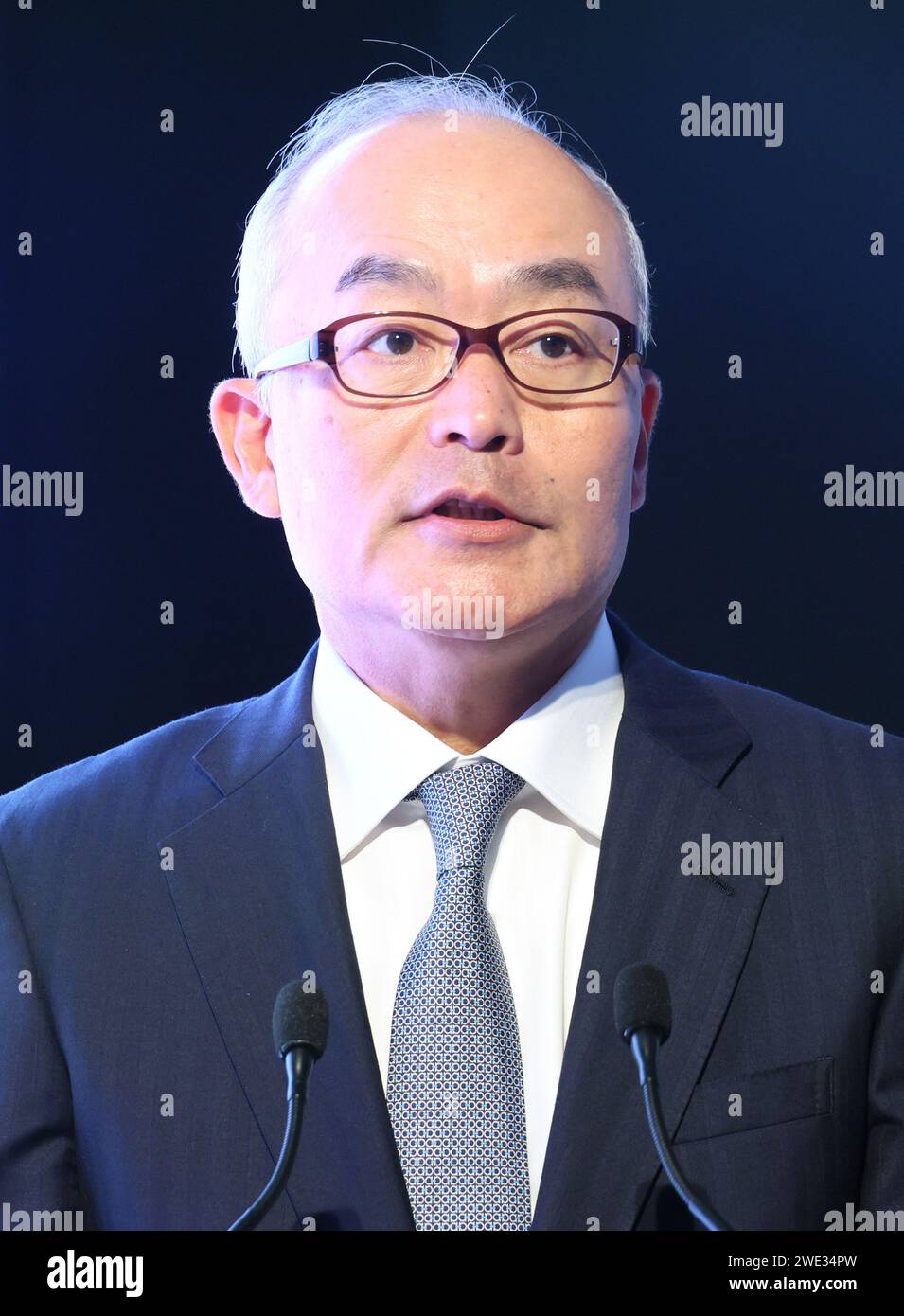 Tokyo, Japan. 23rd Jan, 2024. Sony Group president Hiroki Totoki