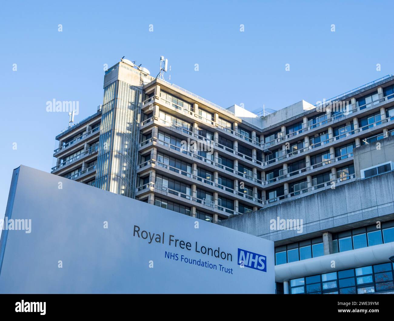 Royal Free Hospital, Hampstead, Camden, London, England, UK, GB. Stock Photo