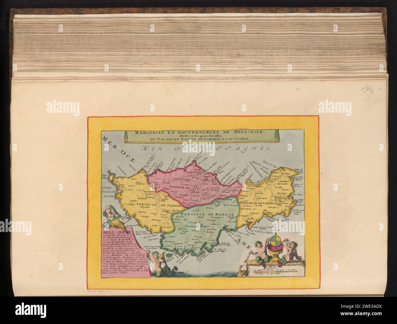 Map of Belle-île-en-Mer, Anonymous, c. 1600 - c. 1699 print This print ...