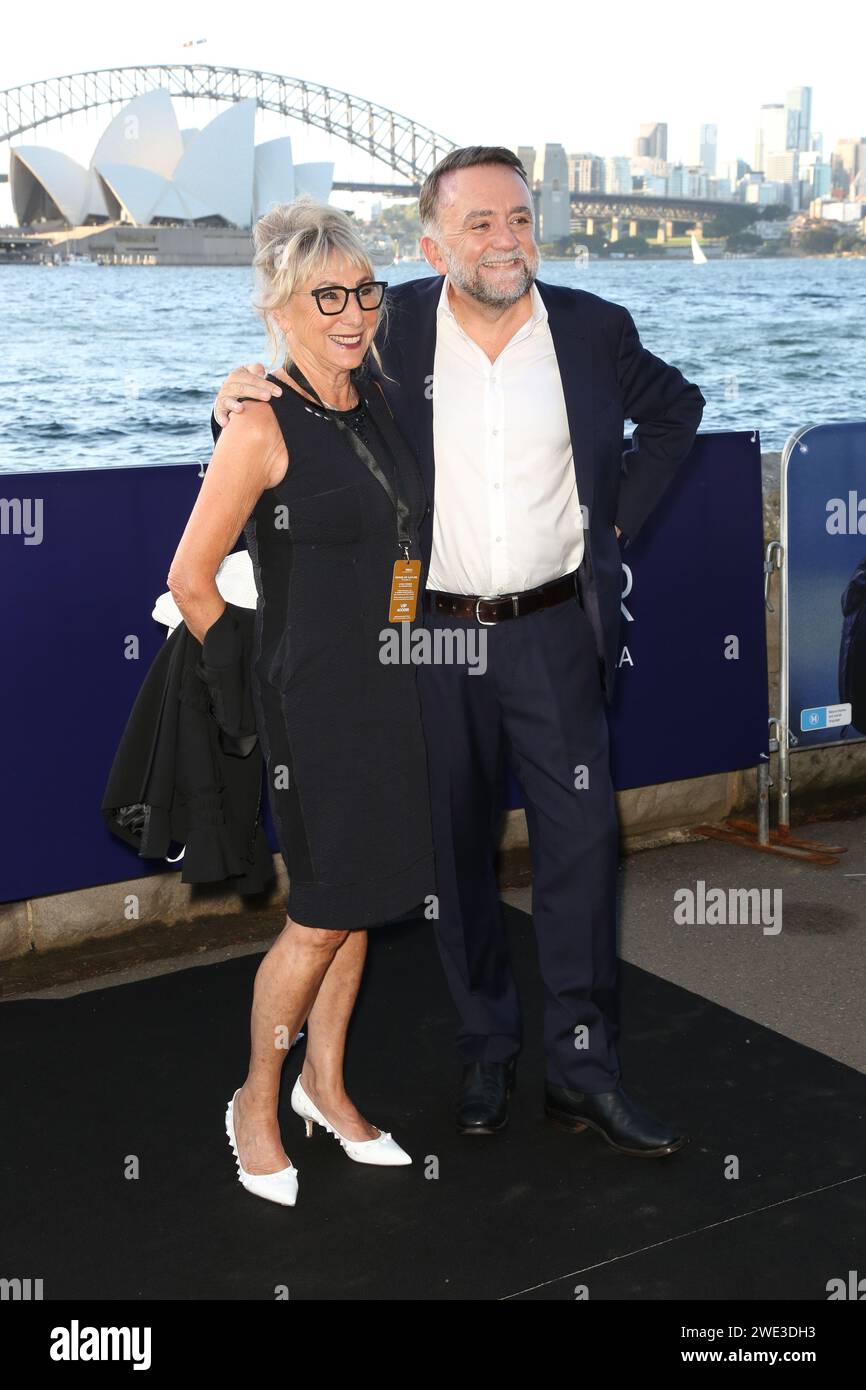 Sydney, Australia. 23rd January 2024. Tbc arrives on the red carpet for the Sydney Premiere of Force of Nature: The Dry 2 at Westpac OpenAir Sydney, Mrs Macquaries Point Royal Botanic Garden, Sydney. Credit: Richard Milnes/Alamy Live News Stock Photo