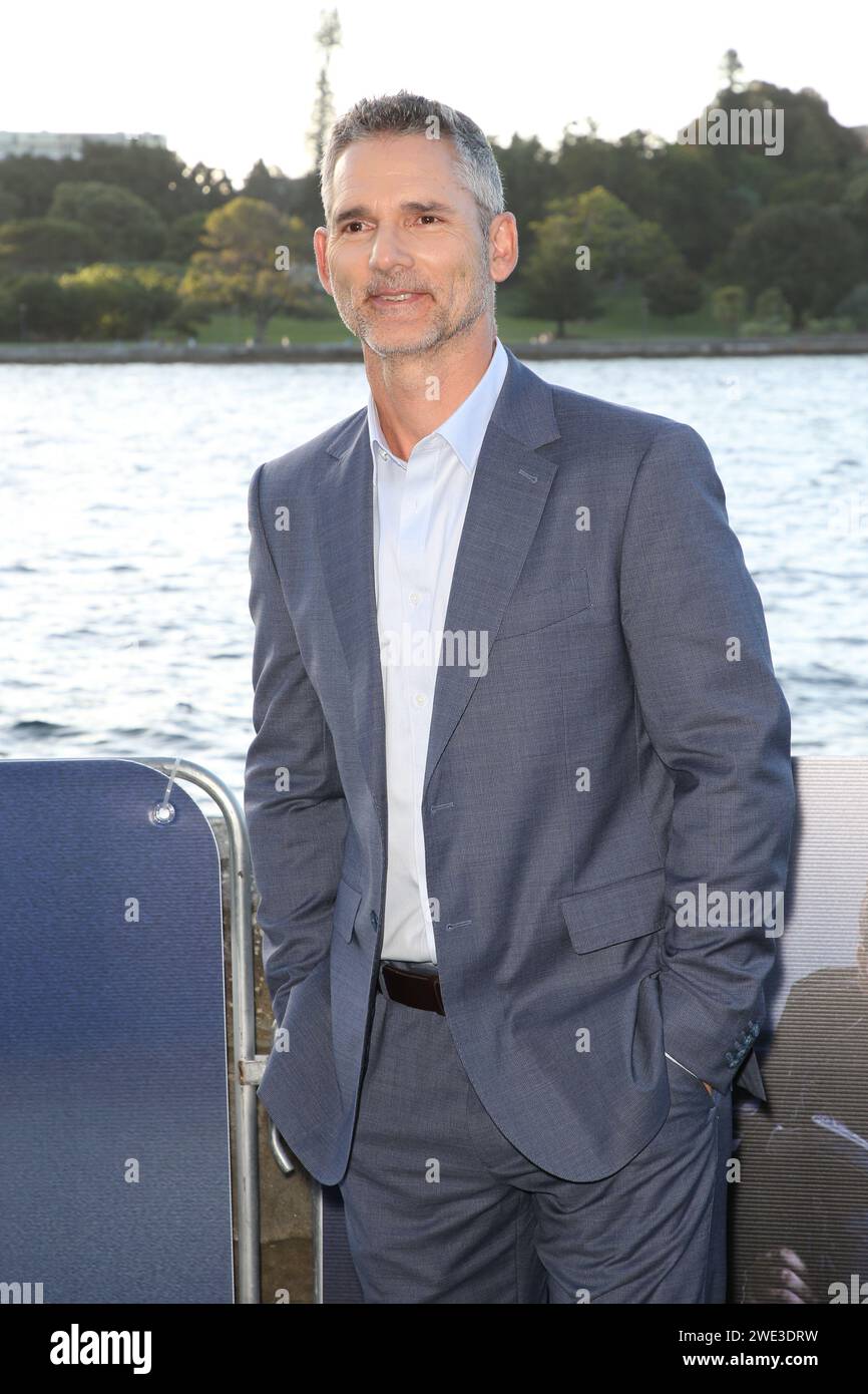 Sydney, Australia. 23rd January 2024. Eric Bana arrives on the red carpet for the Sydney Premiere of Force of Nature: The Dry 2 at Westpac OpenAir Sydney, Mrs Macquaries Point Royal Botanic Garden, Sydney. Credit: Richard Milnes/Alamy Live News Stock Photo
