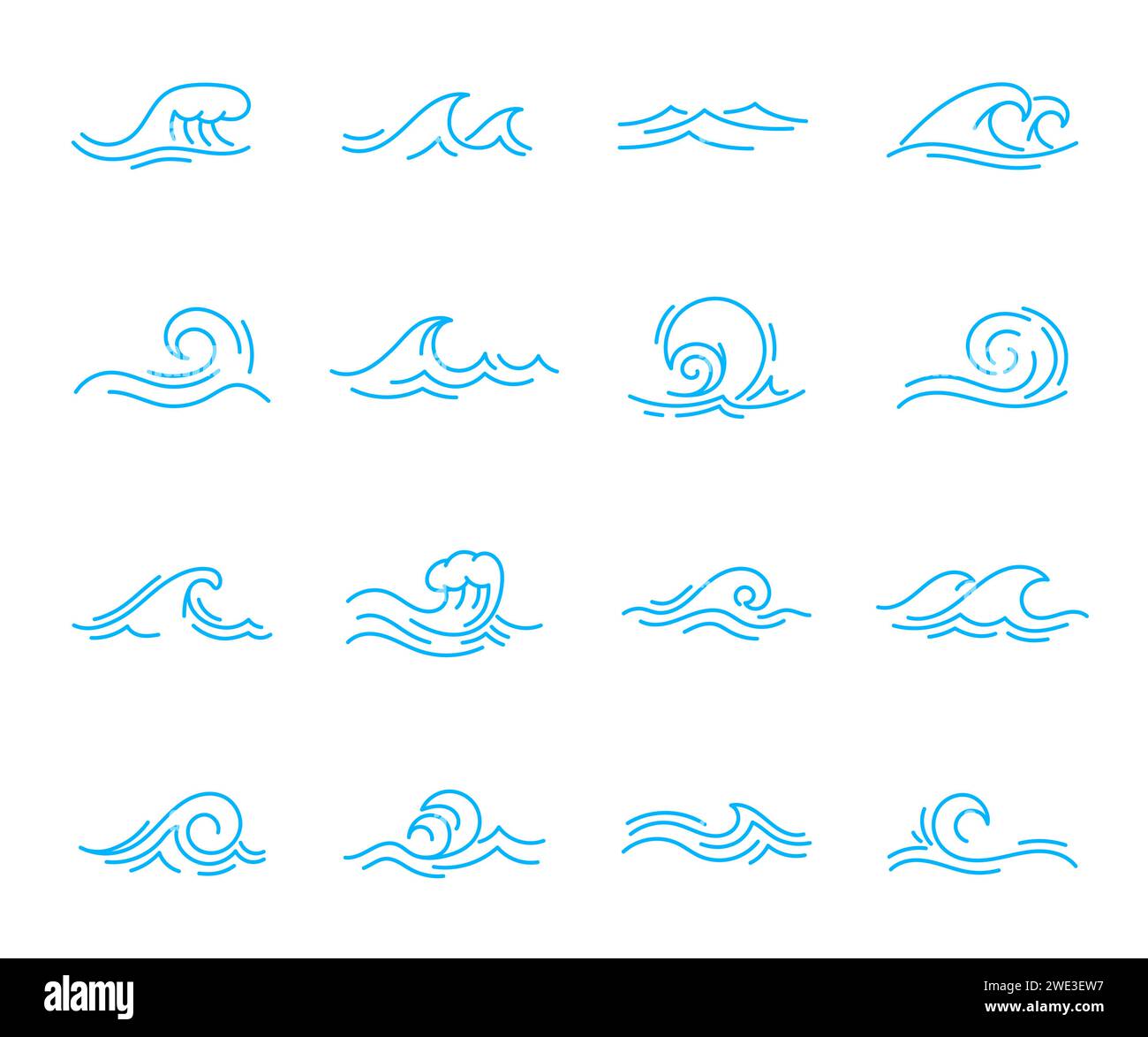 Tsunami wave outline