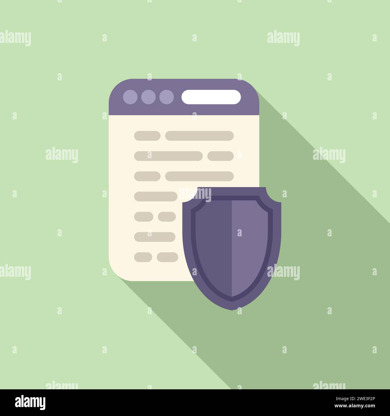 Data surf detect icon flat vector. Key use private. Management rules ...