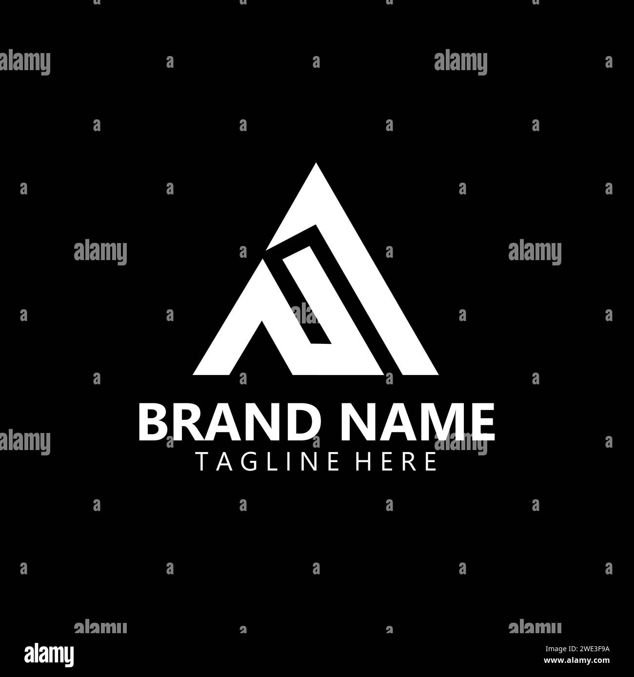 initial letter modern AN NA logo design vector Stock Vector
