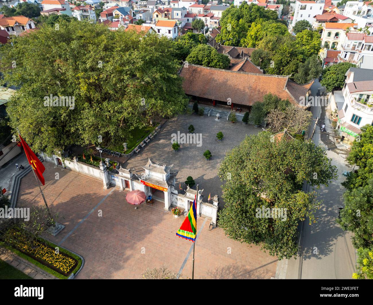 Baoshan Temple, Chùa Bảo Sơn, Co Loa Citadel or Di tích Thành Cổ Loa, Dong Anh, Hanoi, Vietnam Stock Photo