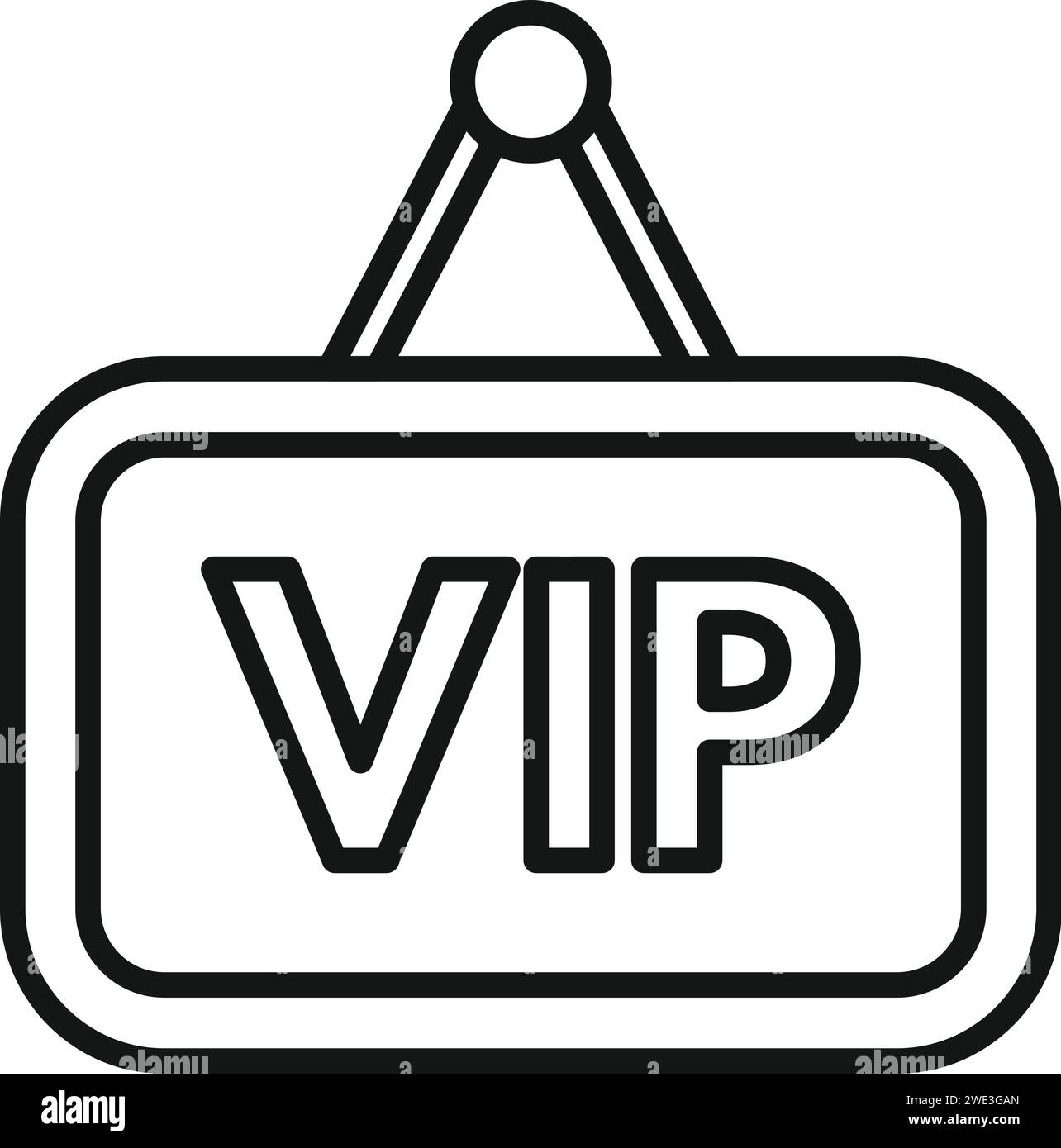 Vip board icon outline vector. Suitcase airline. Seat air traveler