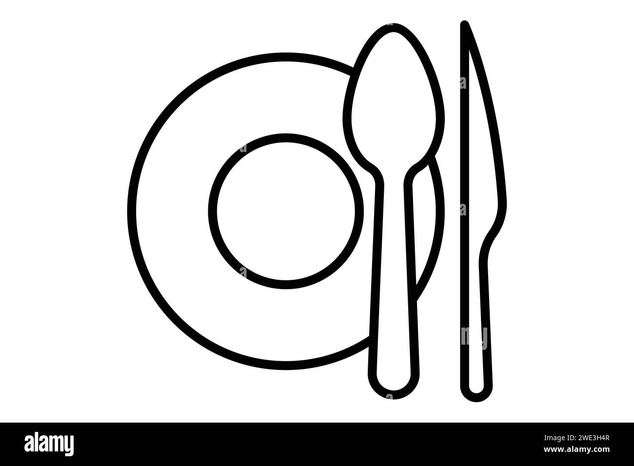 food court icon. icon related to public navigation. line icon style