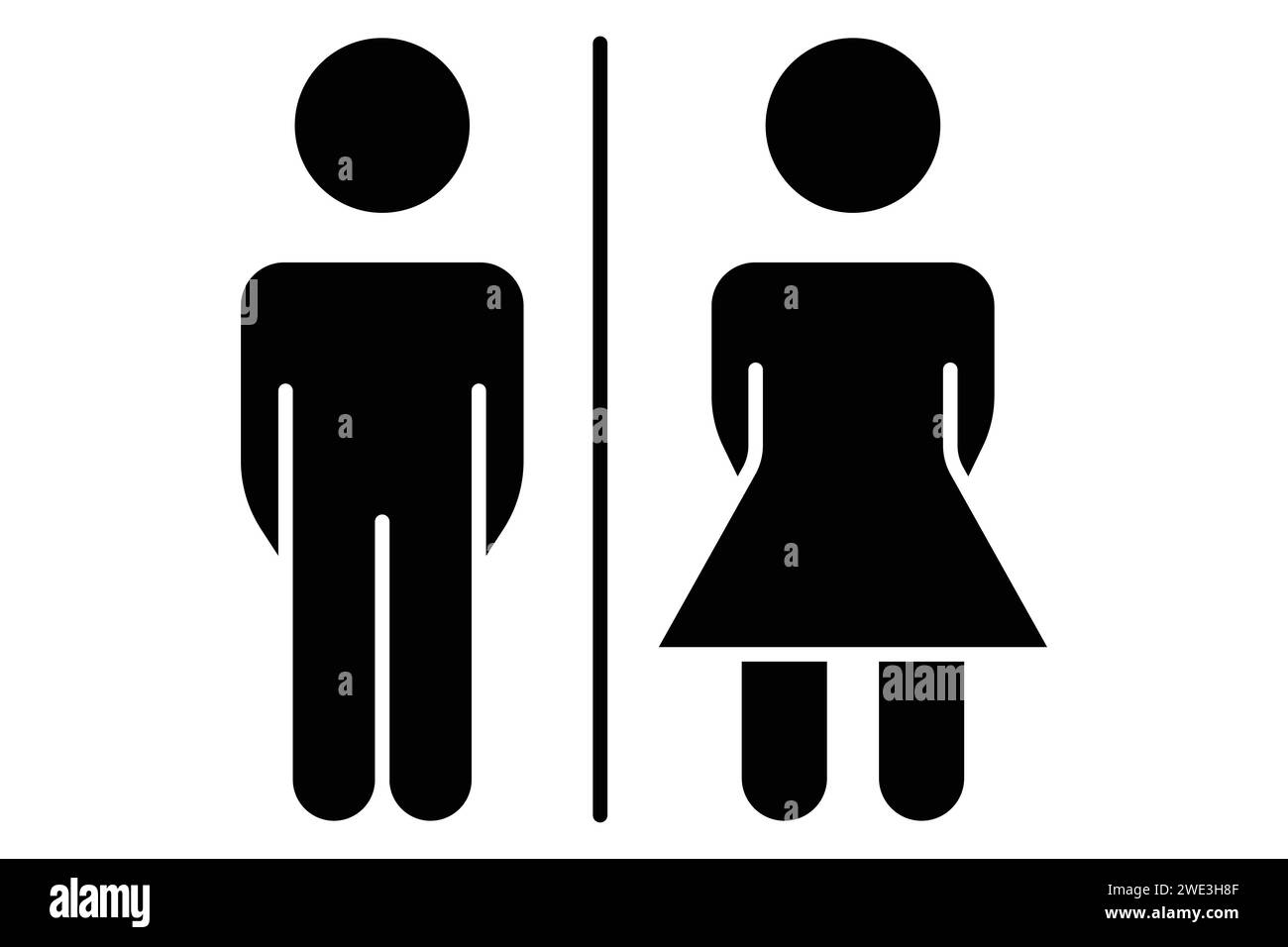 Restroom icon. icon related to public restroom facilities, public ...